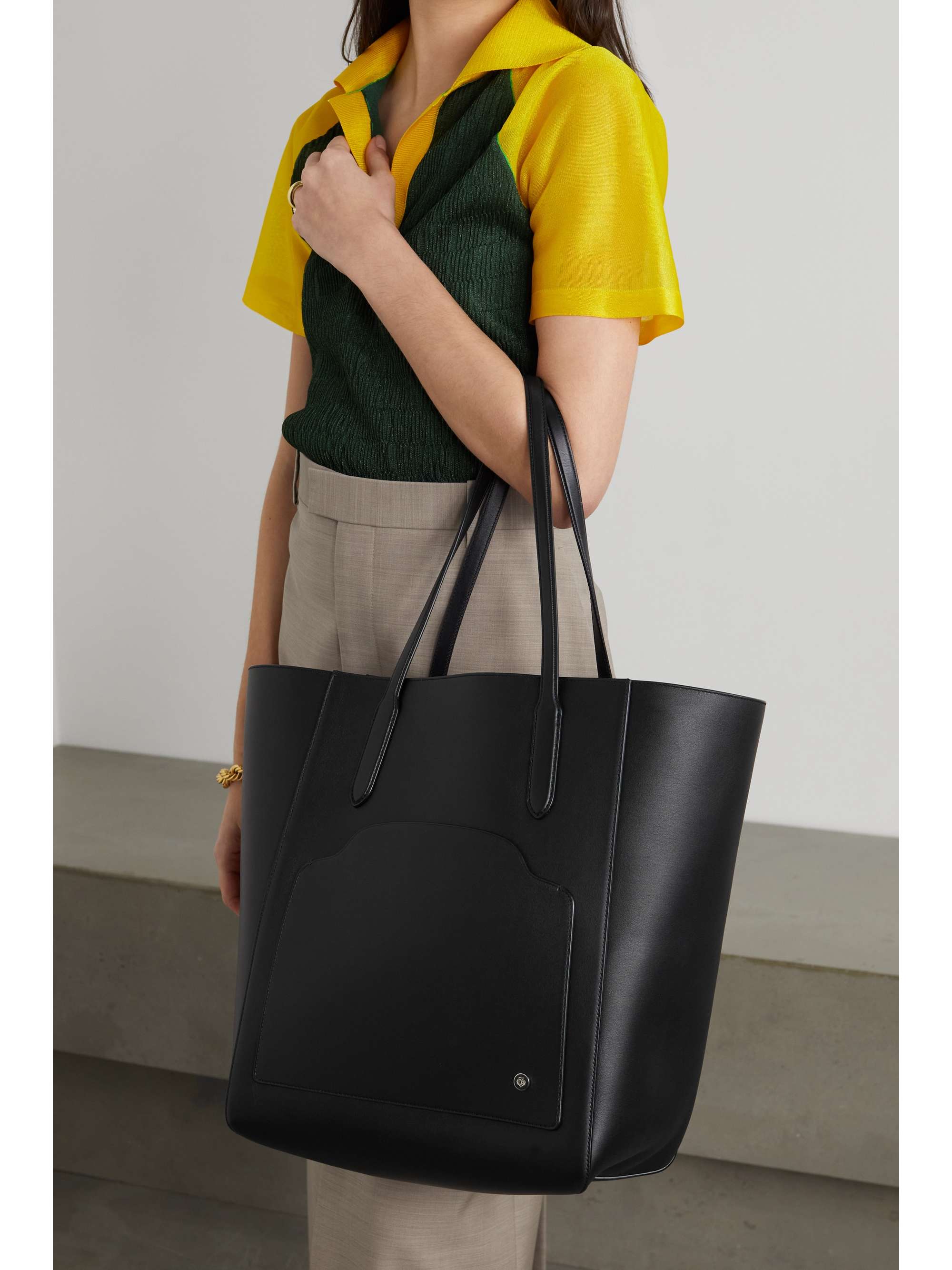 LORO PIANA Sesia large leather tote