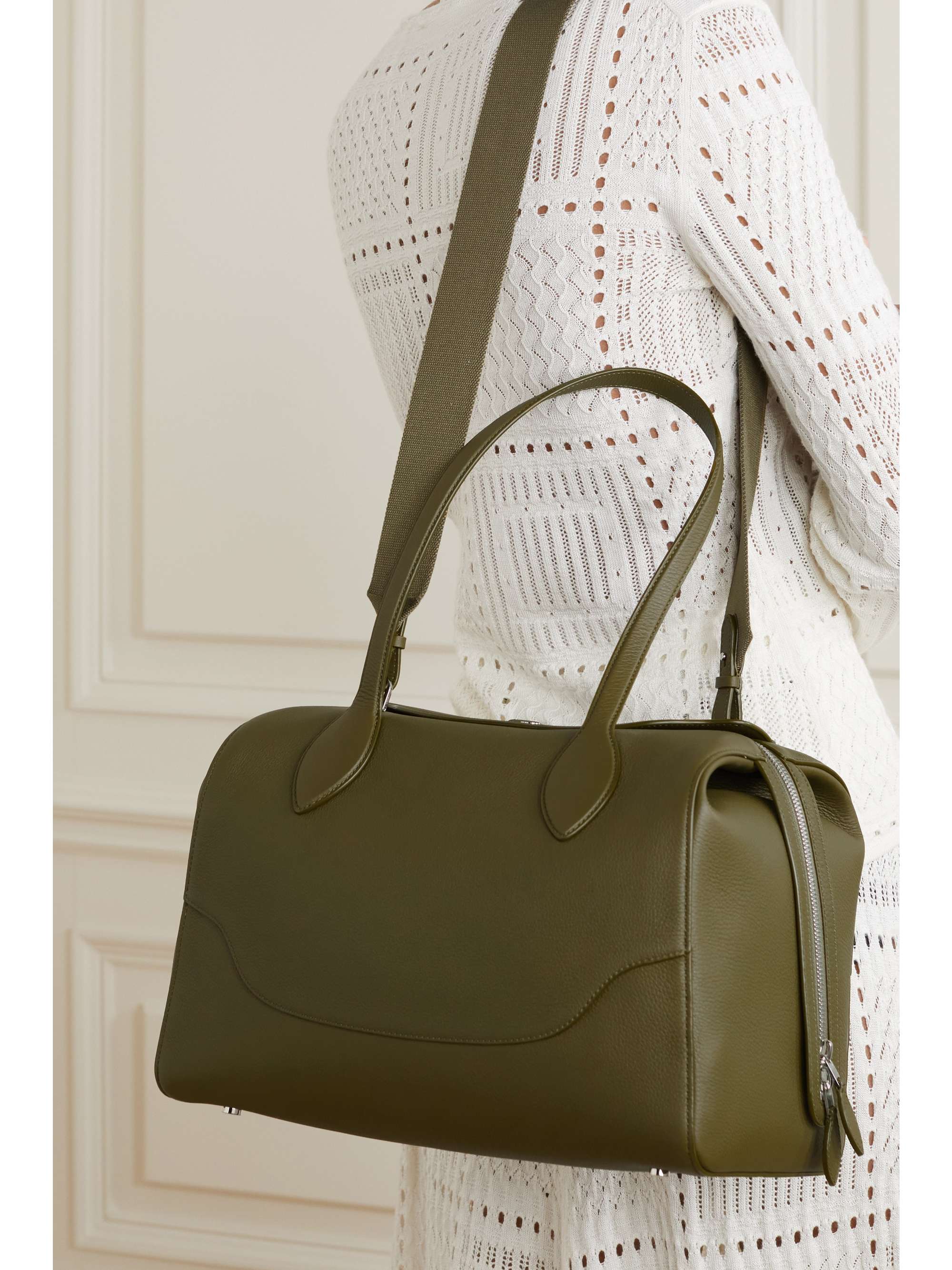 LORO PIANA Sesia Happy Day large textured-leather tote