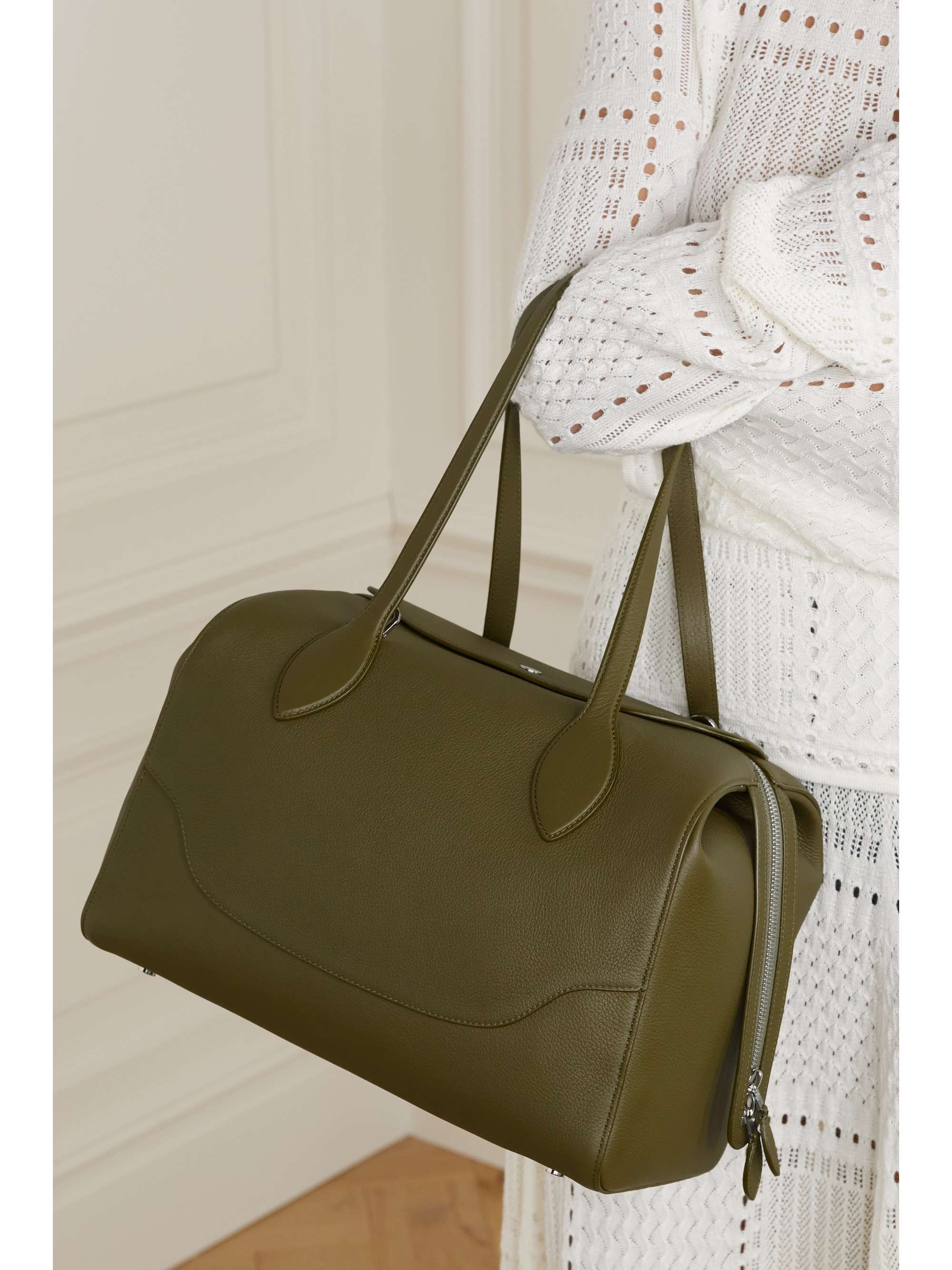 LORO PIANA Sesia Happy Day large textured-leather tote