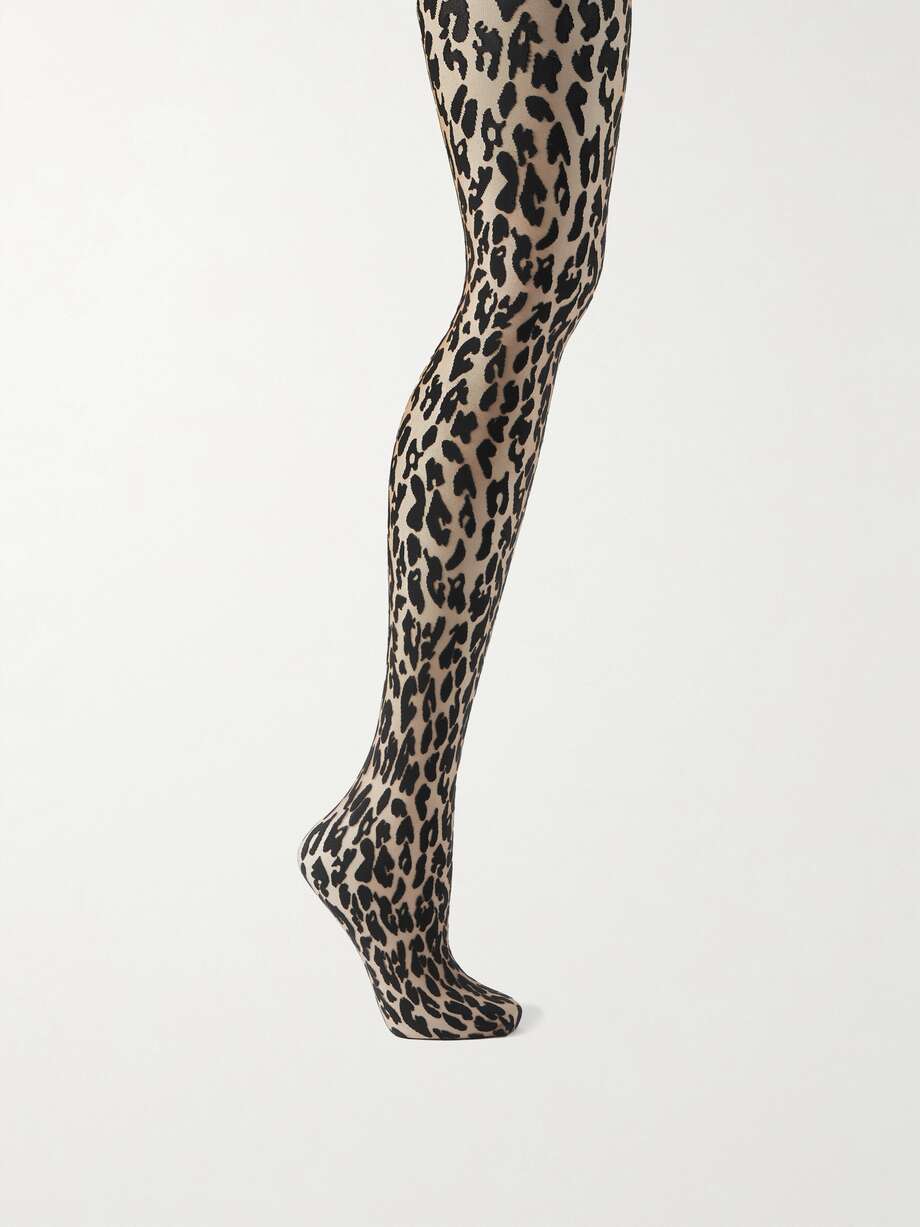 Wolford's 'Josey' tights are printed with playful leopard spots. The smooth, knitted waistband ensures an equally seamless and comfortable fit.
