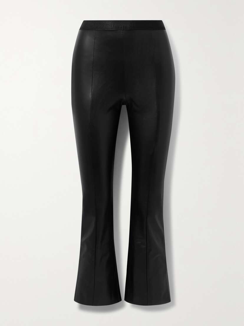 Wolford Jenna Vegan Leather Flared Pants