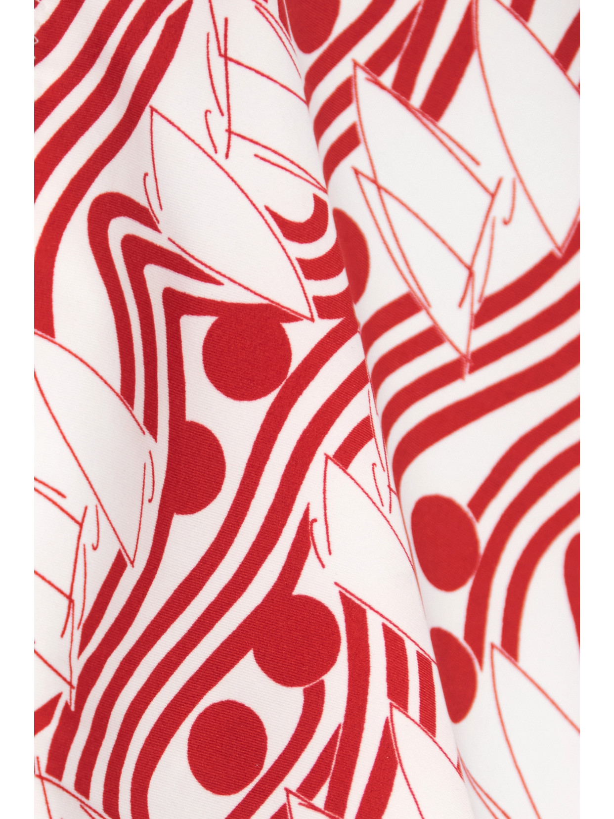 Fisch + Net Sustain Printed Stretch-econyl Bikini Briefs In Red