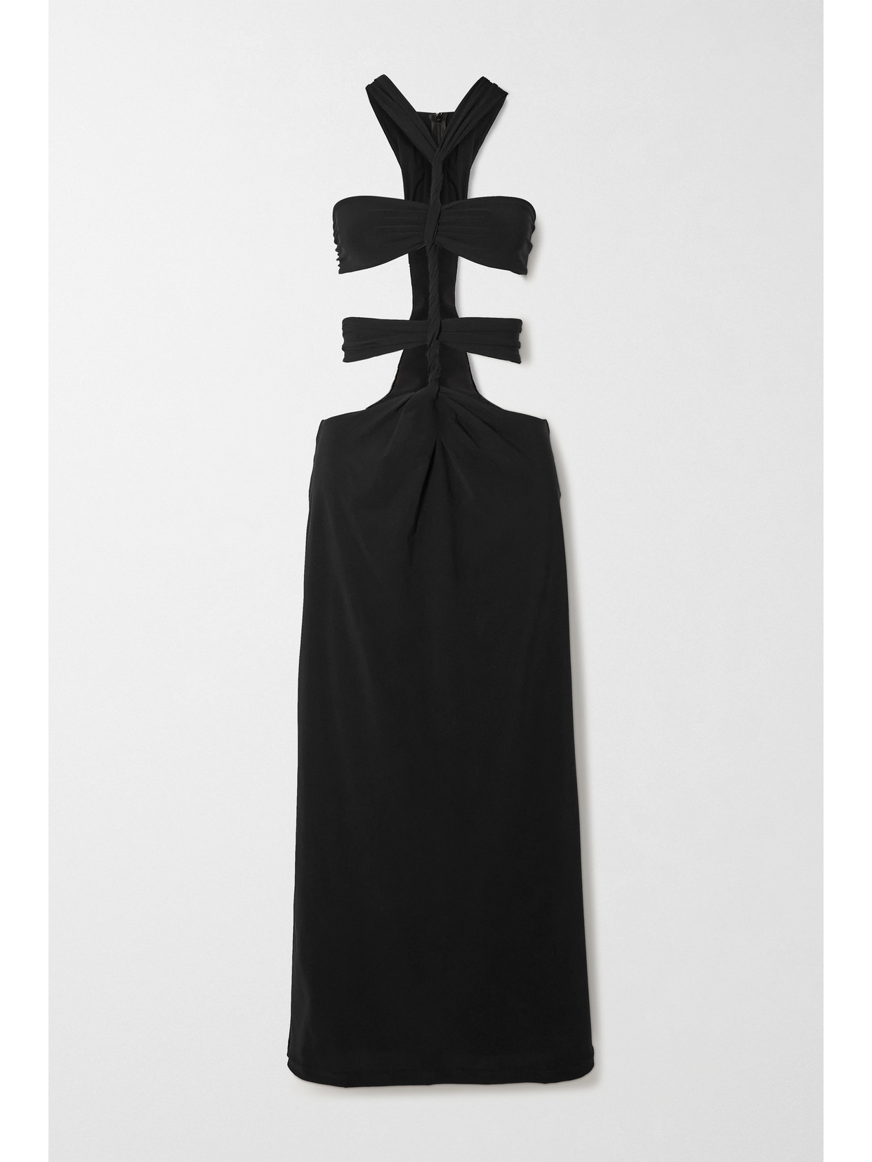 Christopher Esber - Cutout Knotted Stretch-jersey Maxi Dress - Black