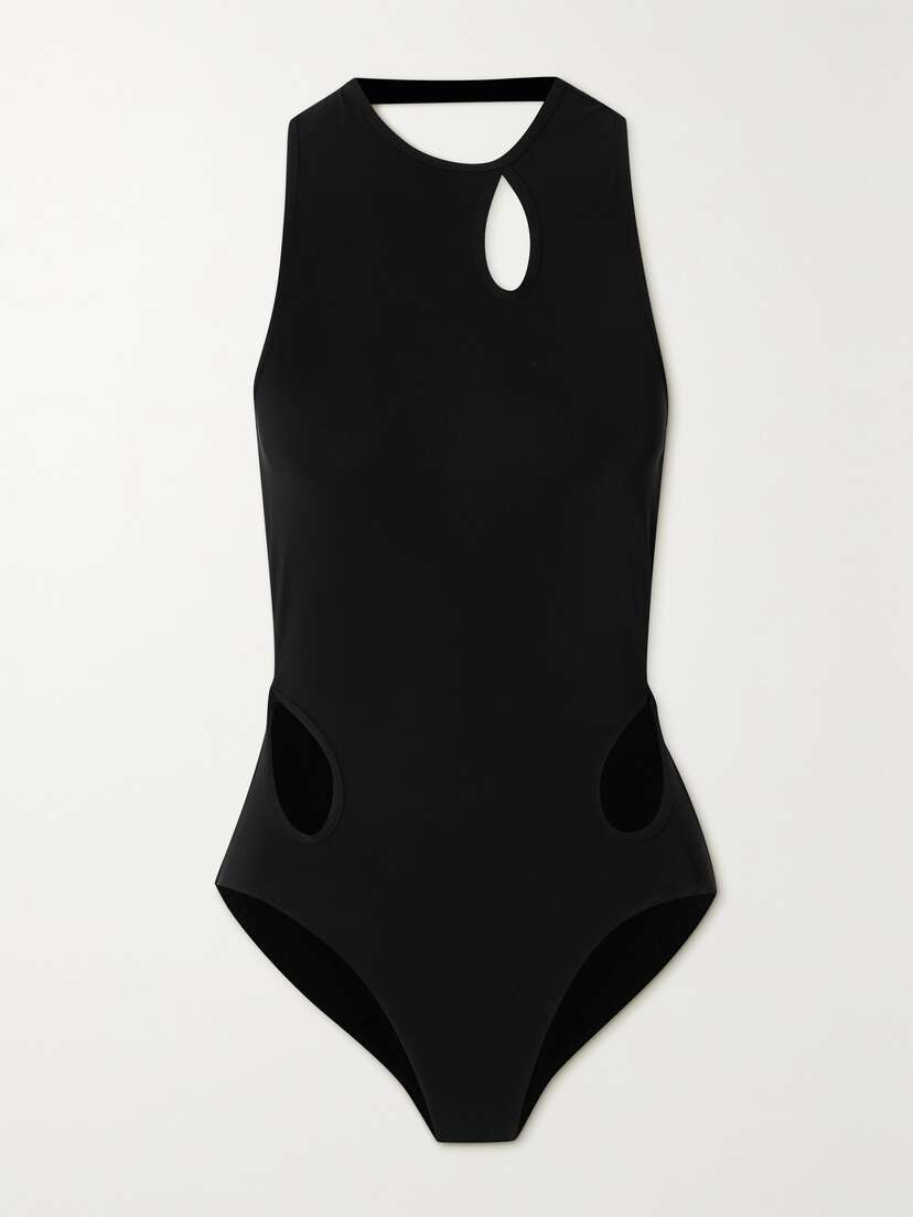 Christopher Esber Cutout Halterneck Swimsuit - UK 14