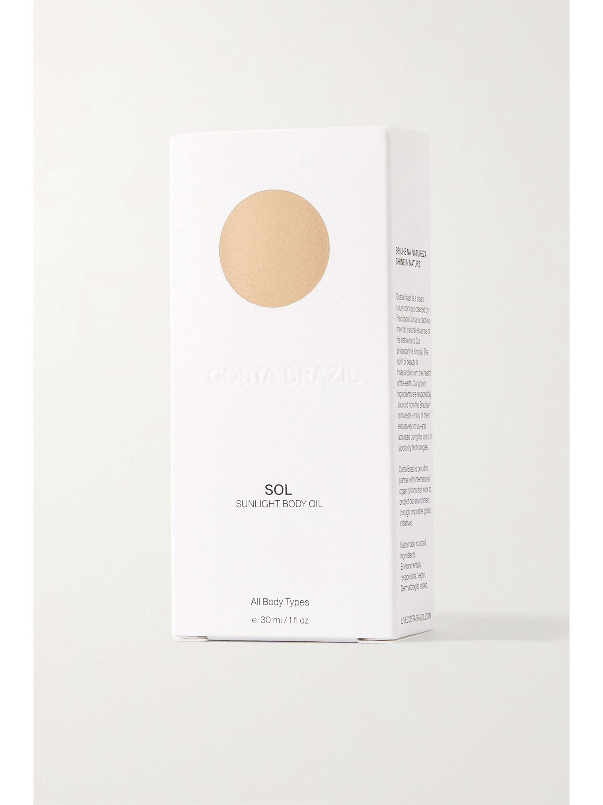 COSTA BRAZIL Sol Sunlight Body Oil, 30ml