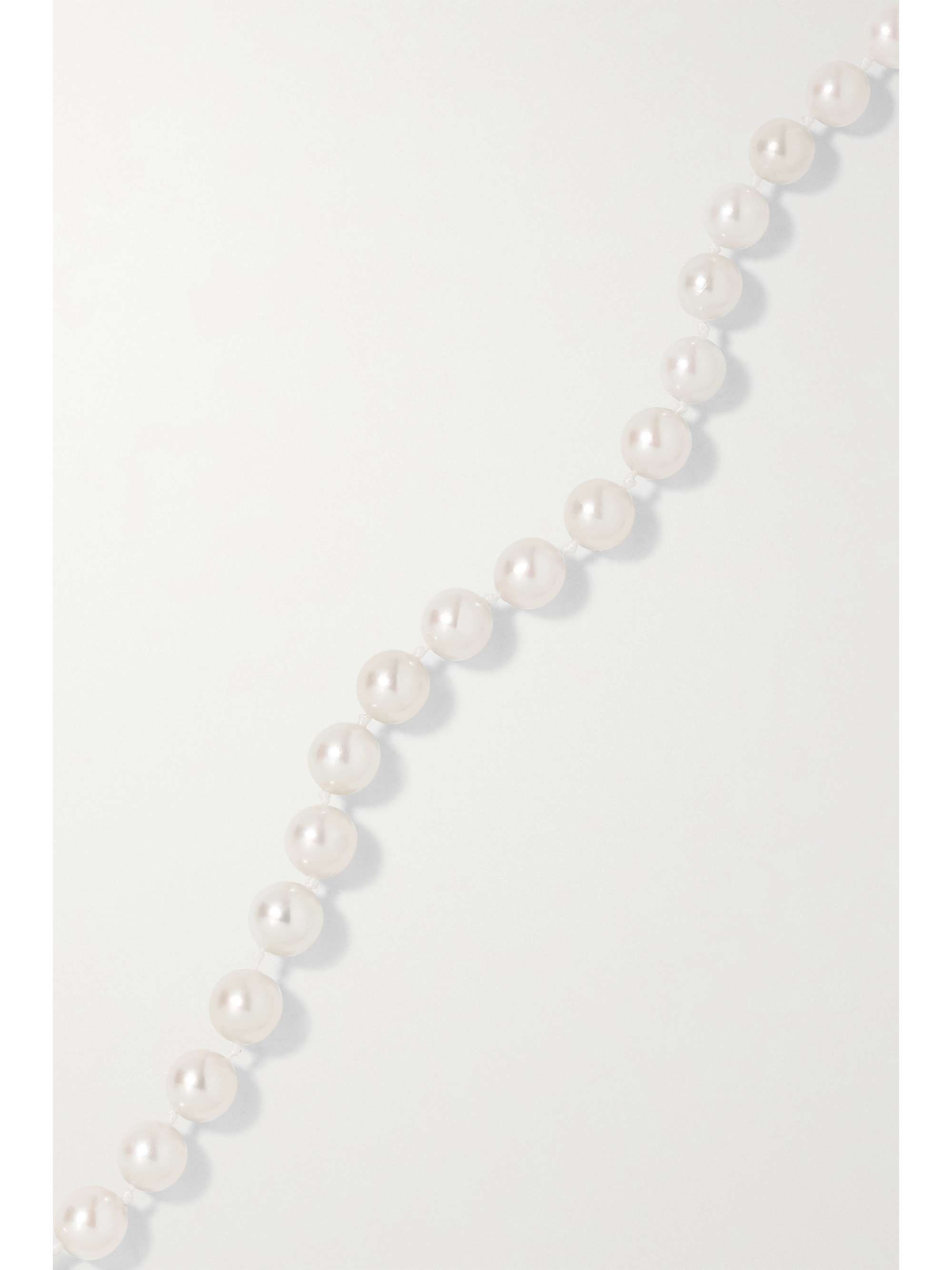 STORROW Anna 14-karat gold, pearl and opal necklace