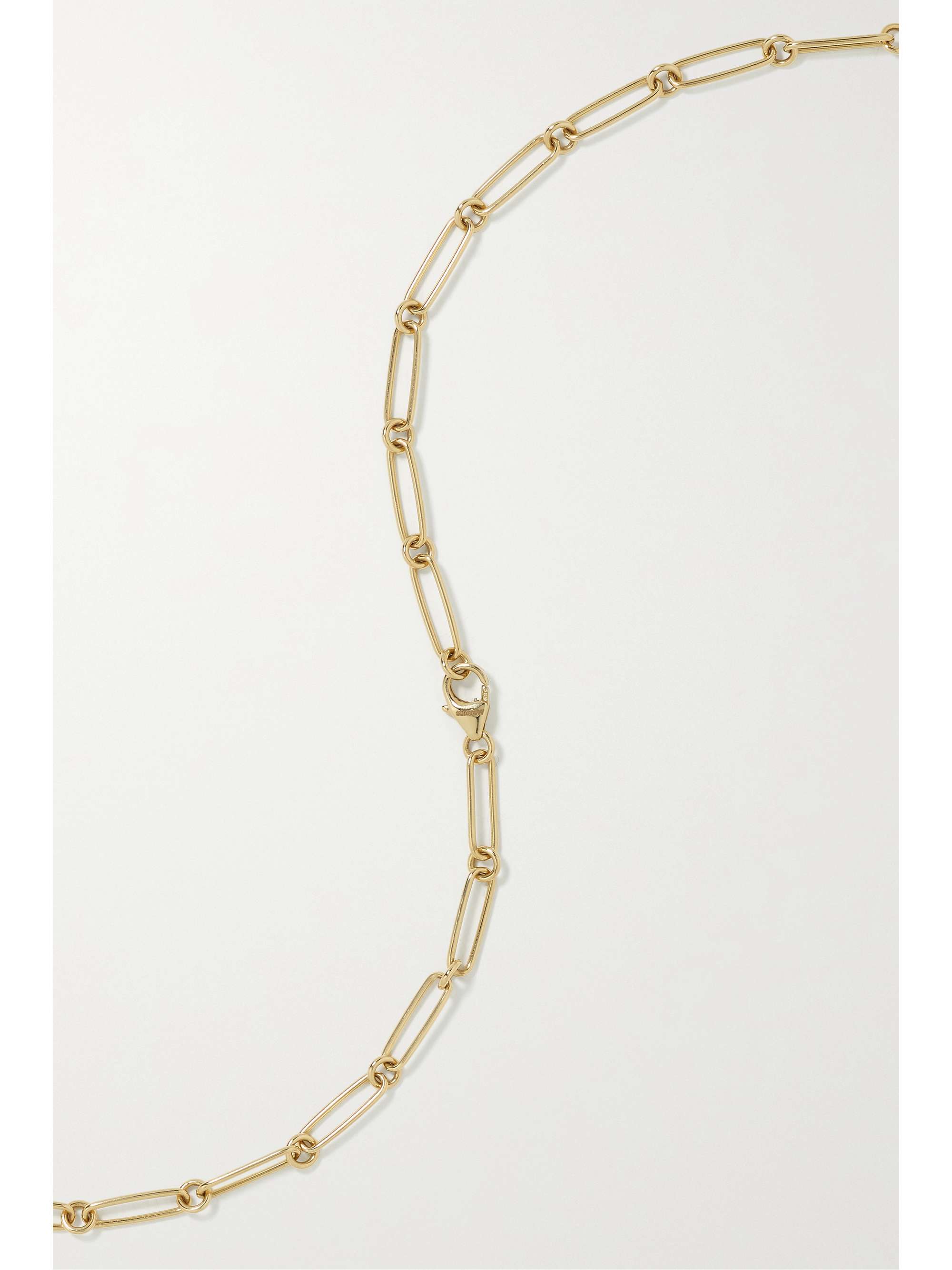 STORROW Lillian 14-karat gold and enamel multi-stone necklace