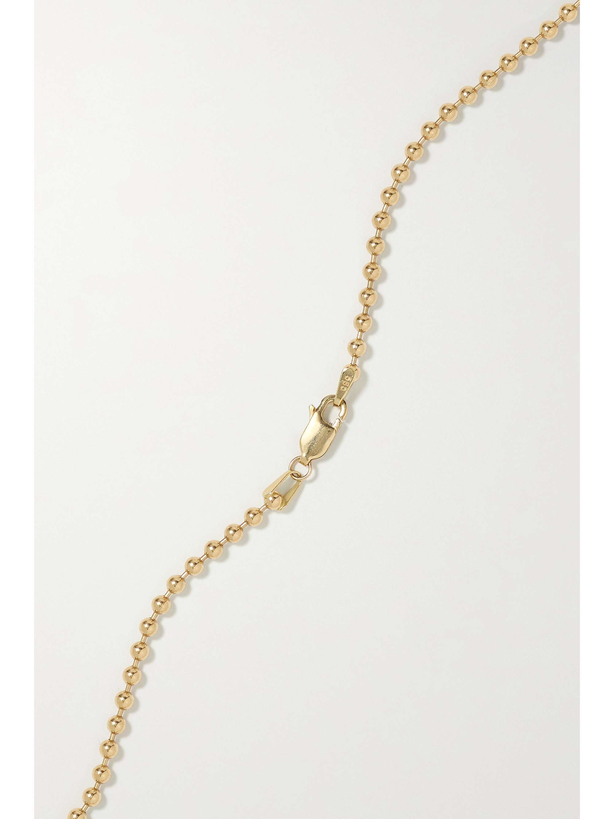 STORROW Lillian 14-karat gold and enamel multi-stone necklace