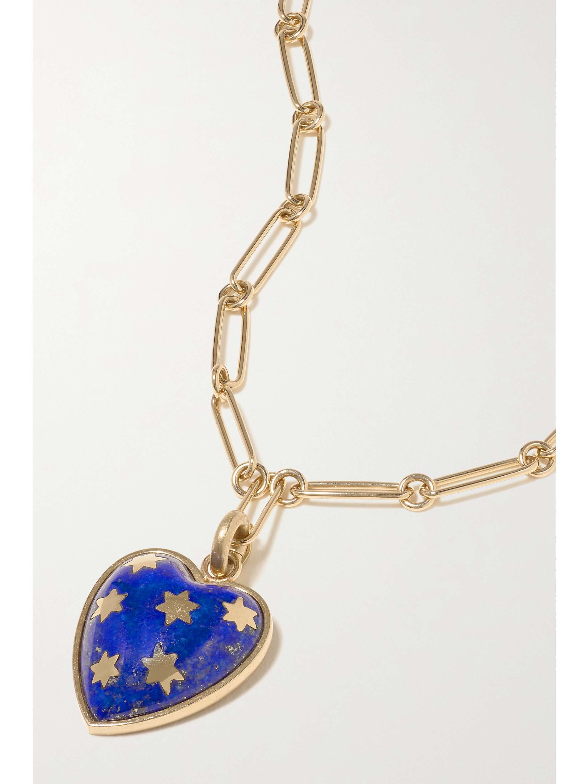 STORROW Anna 14-karat gold lapis lazuli necklace