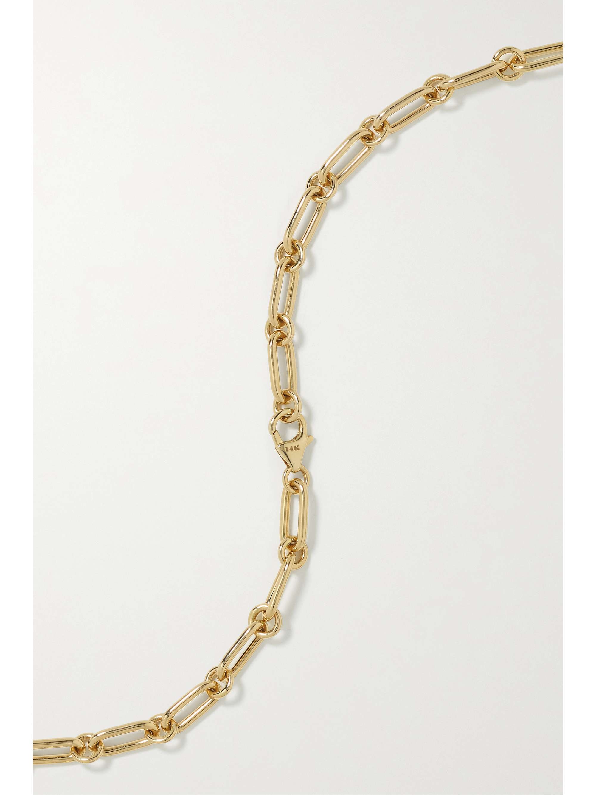 STORROW 14-karat gold, enamel and multi-stone necklace