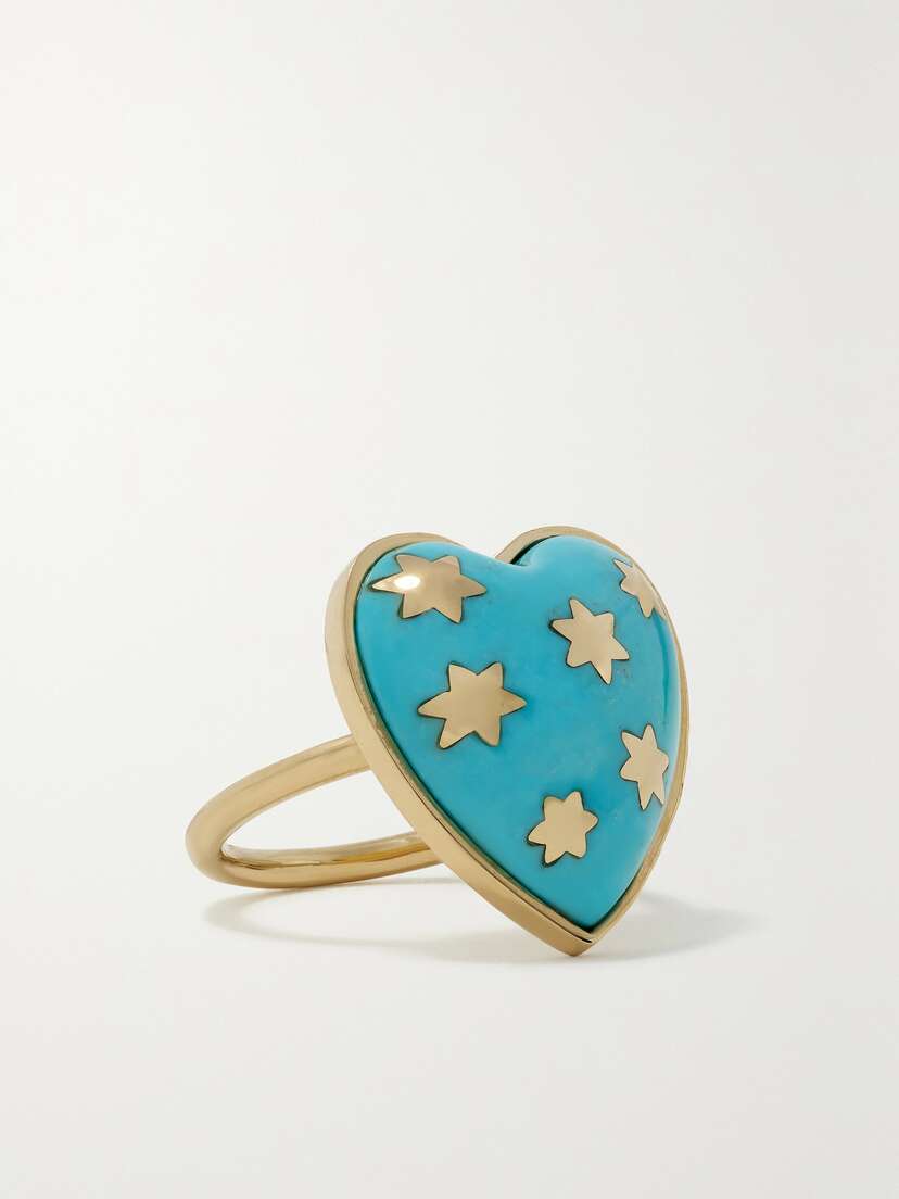 Storrow Anna 14-karat Gold Turquoise Ring