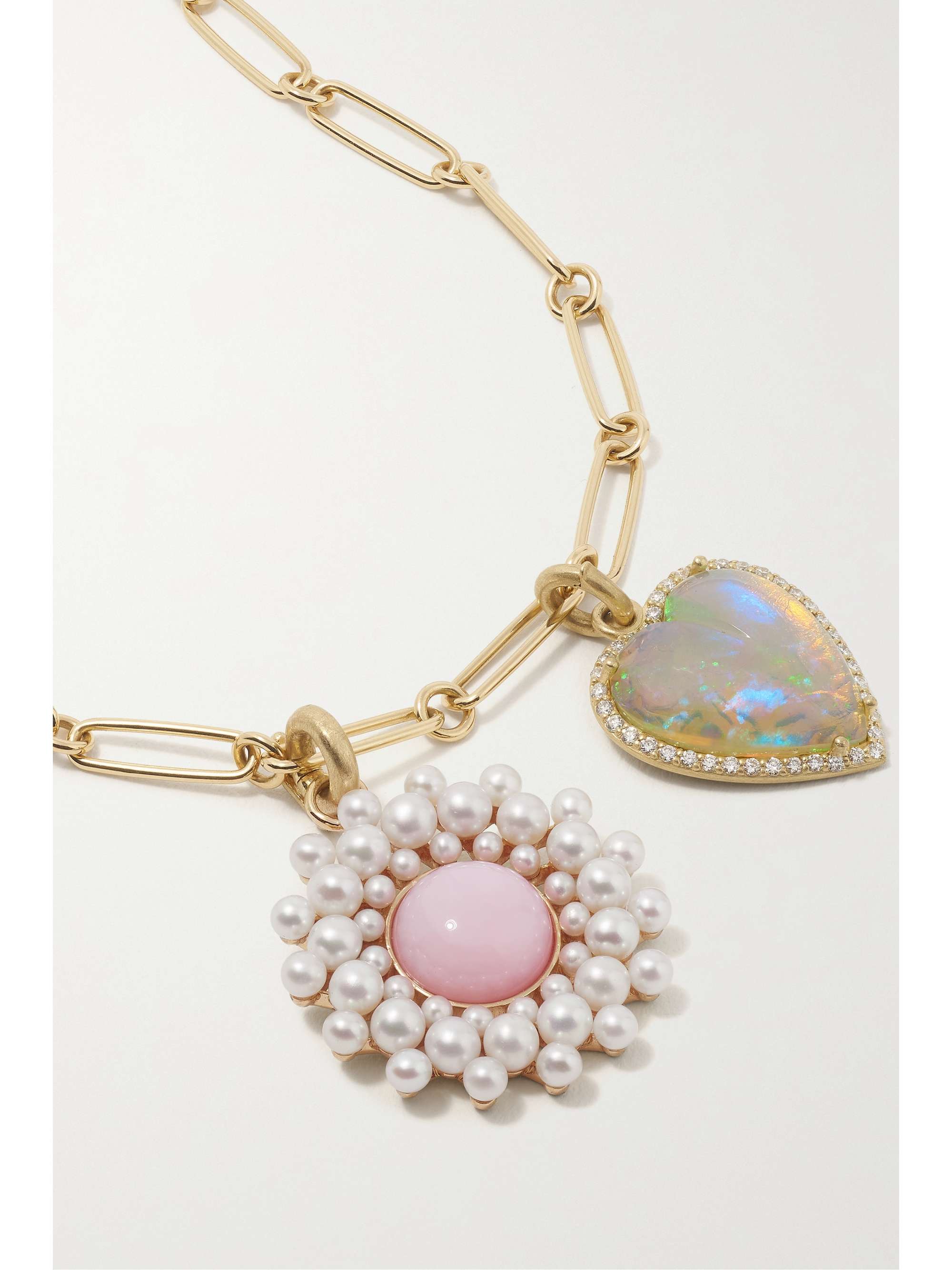 STORROW Alana + Sadie 14-karat gold multi-stone necklace
