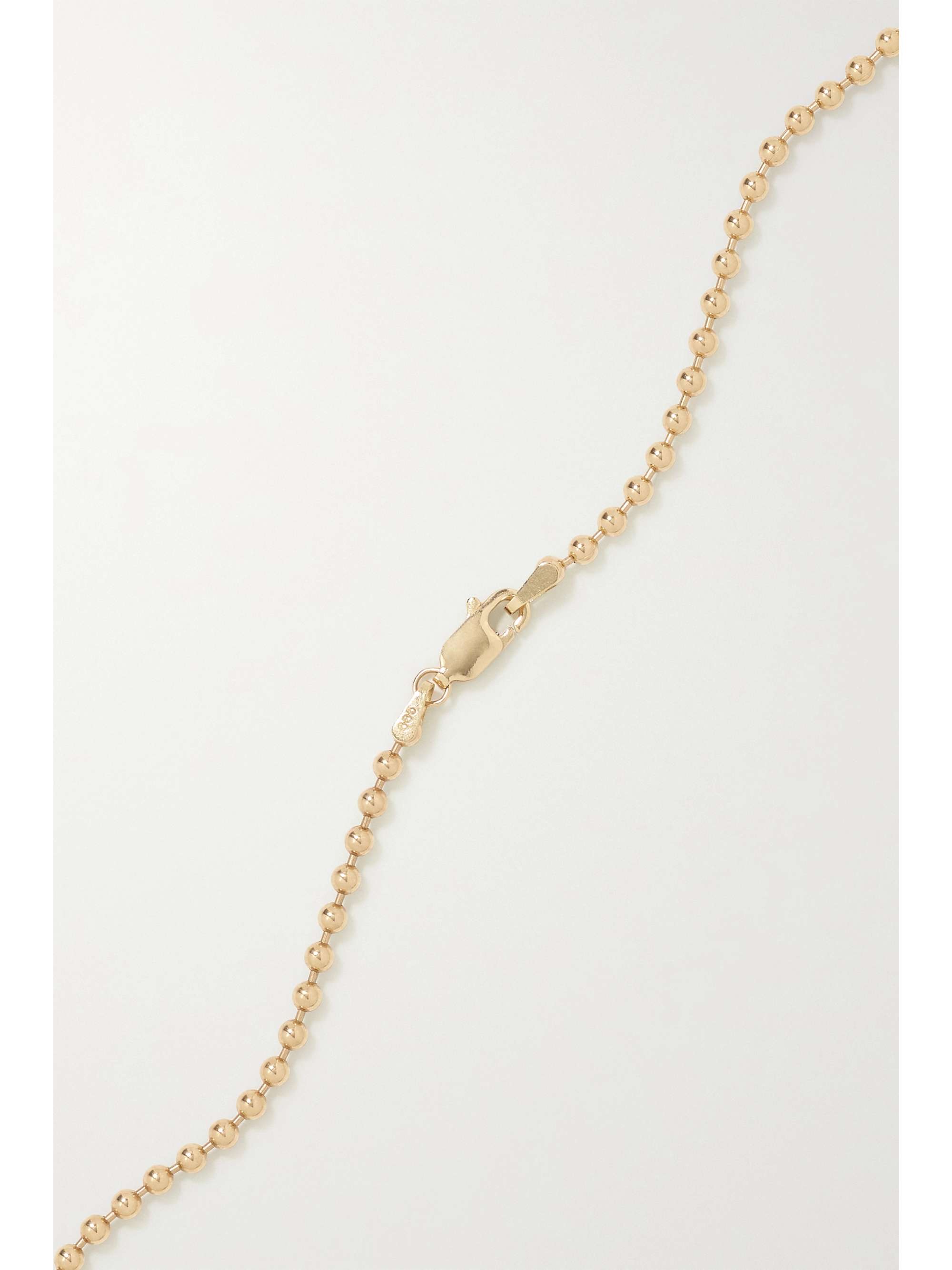 STORROW Mildred 14-karat gold, enamel and diamond necklace