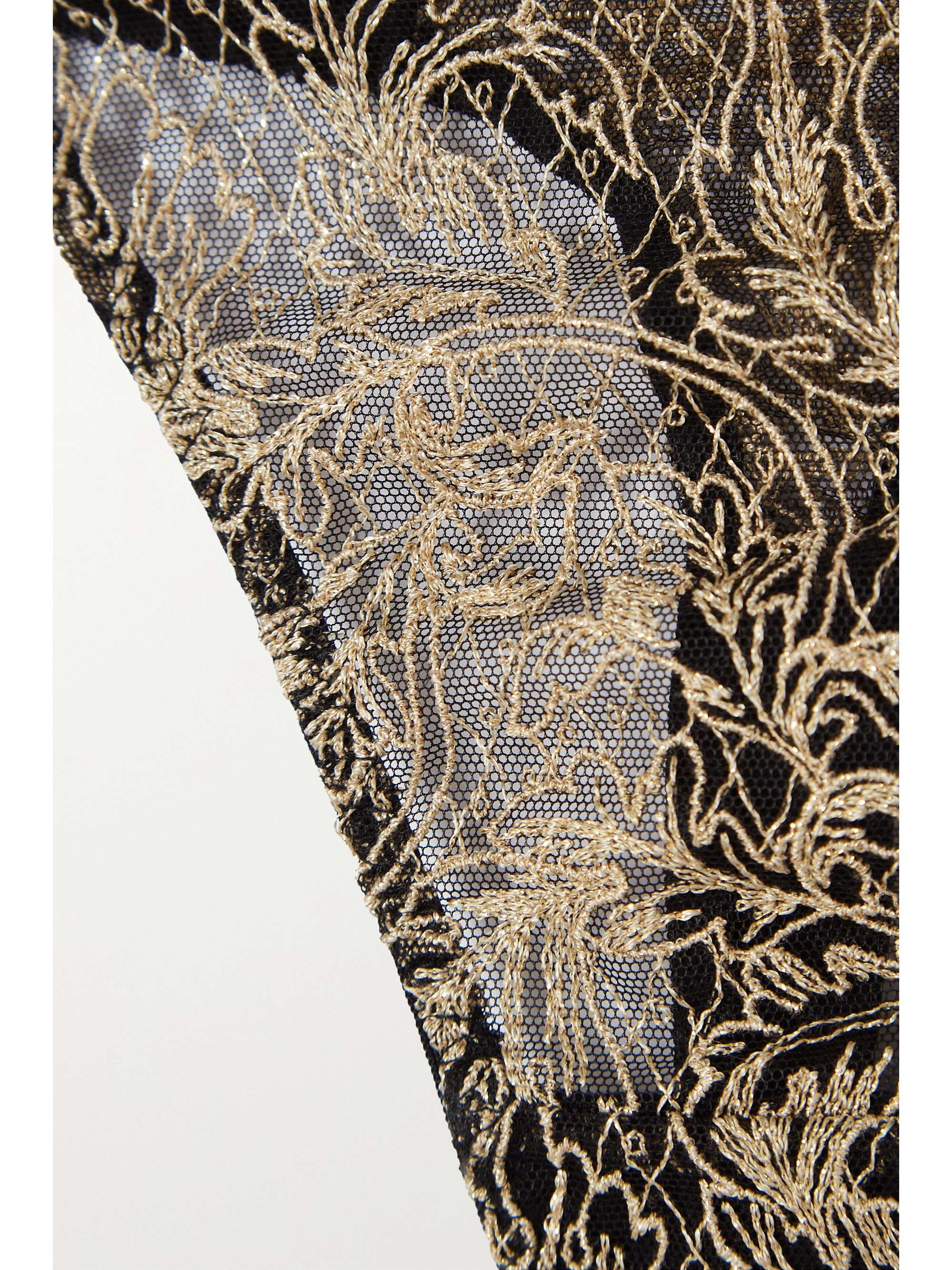 COCO DE MER + Killing Eve Berlin embroidered tulle and satin briefs