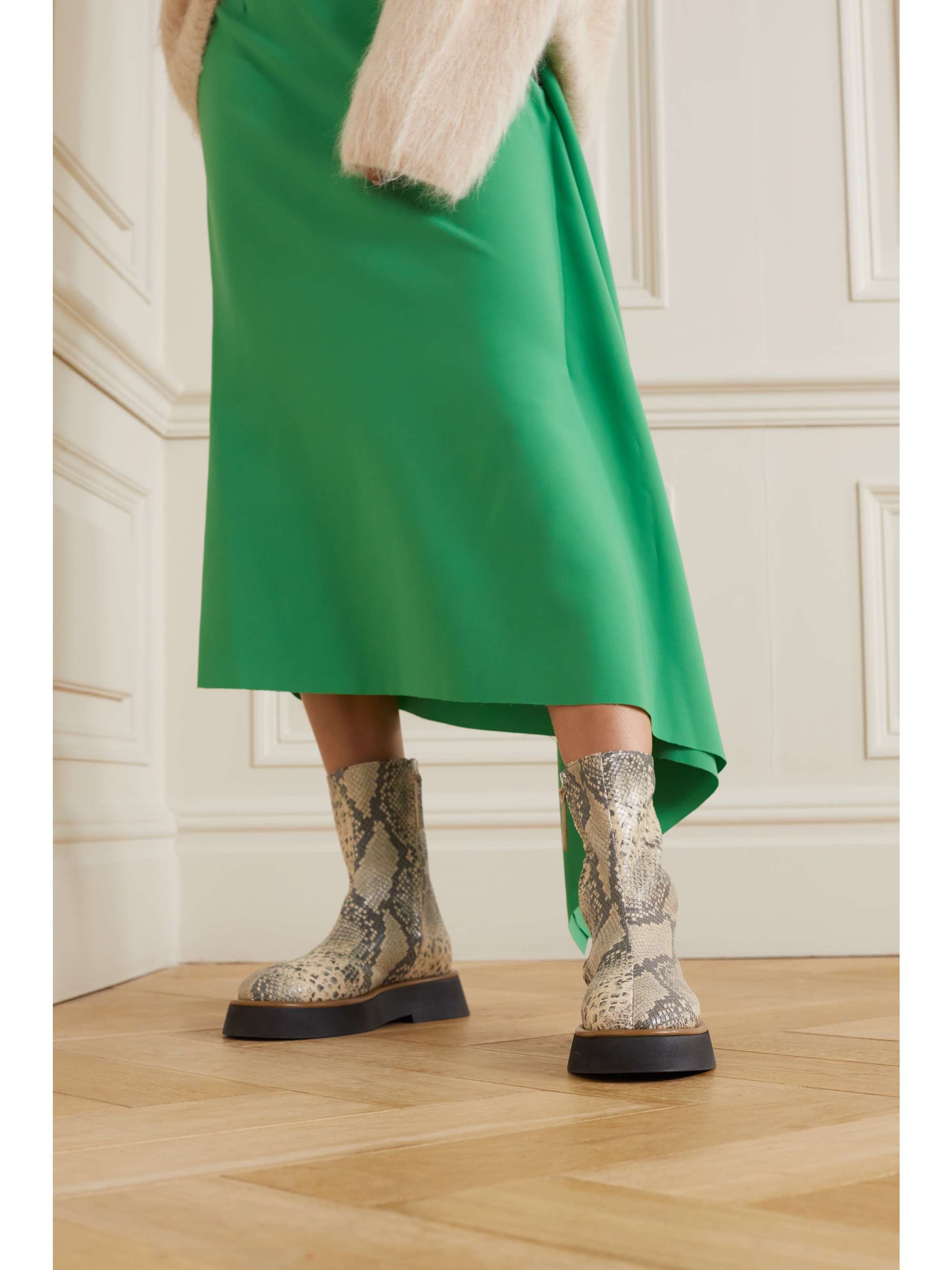 WANDLER Rosa leather ankle boots