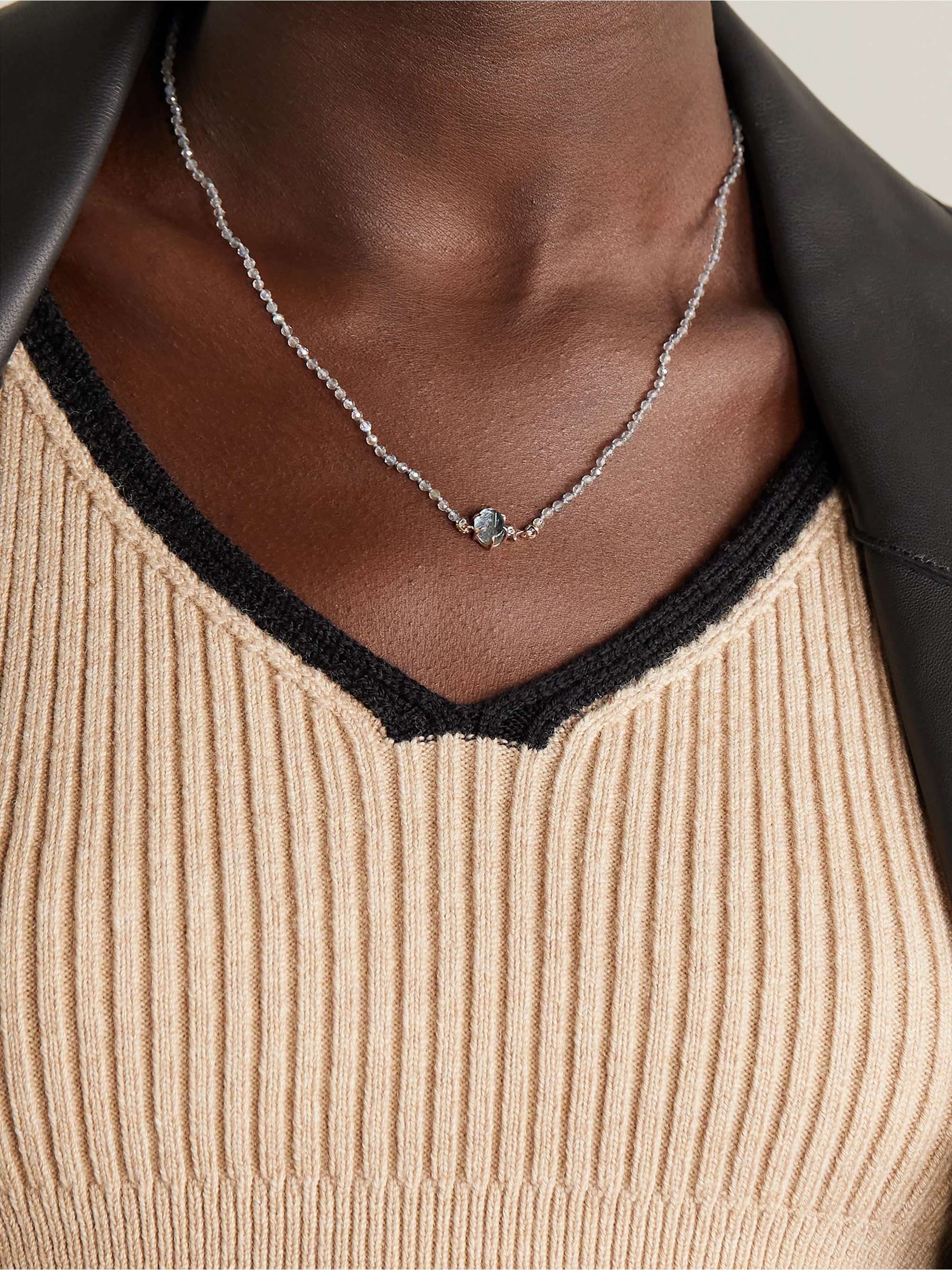 Mini Cosmo 14-karat rose gold multi-stone necklace - gold - One Size