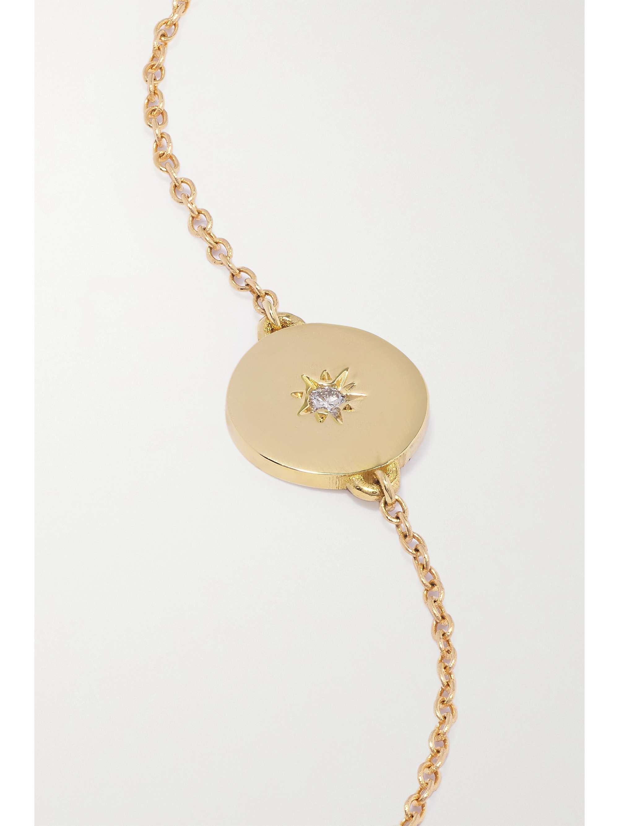 ANDREA FOHRMAN Full Moon 14-karat gold diamond bracelet
