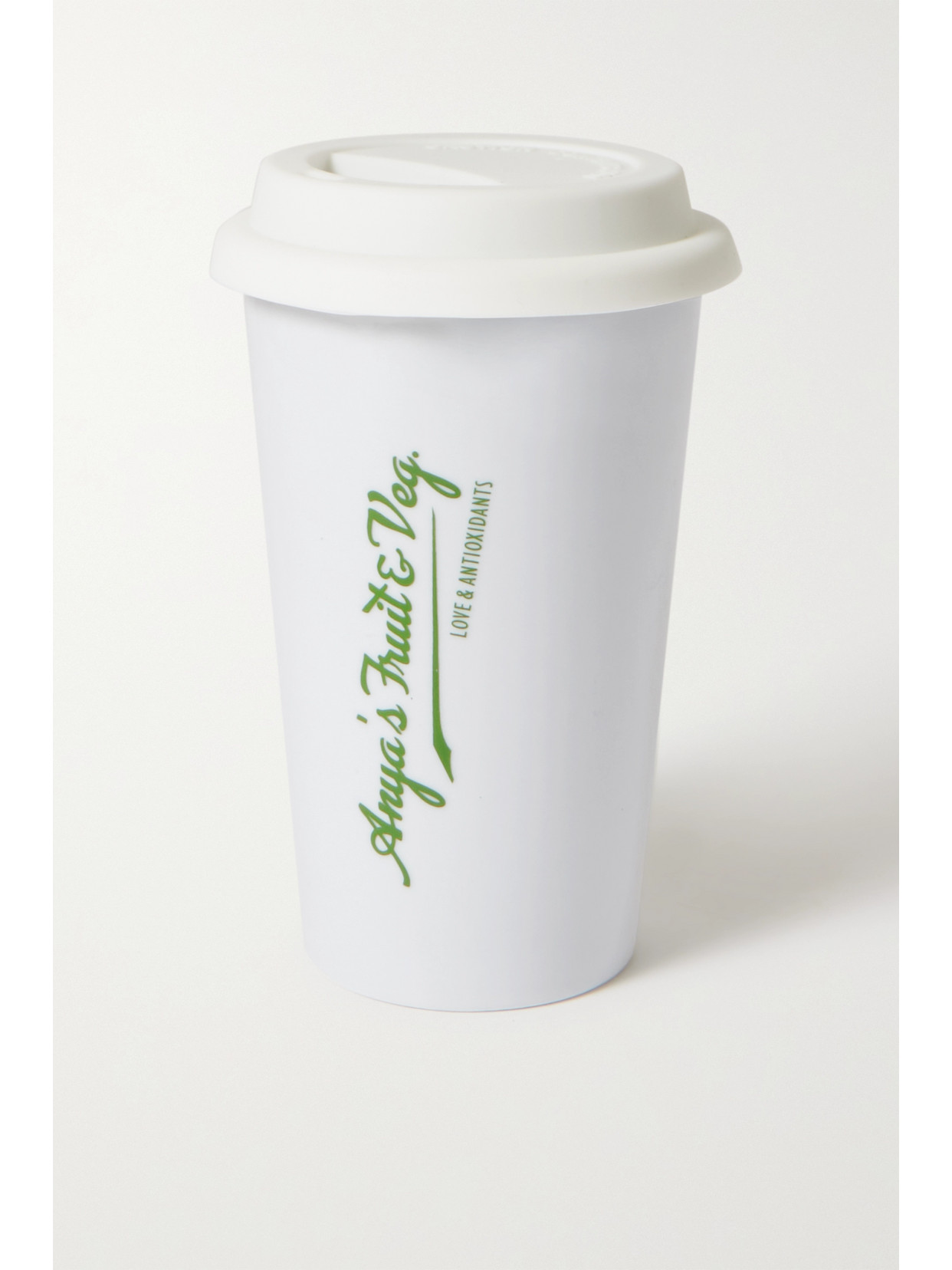 ANYA HINDMARCH ANYA'S FRUIT & VEG PRINTED CERAMIC COFFEE CUP