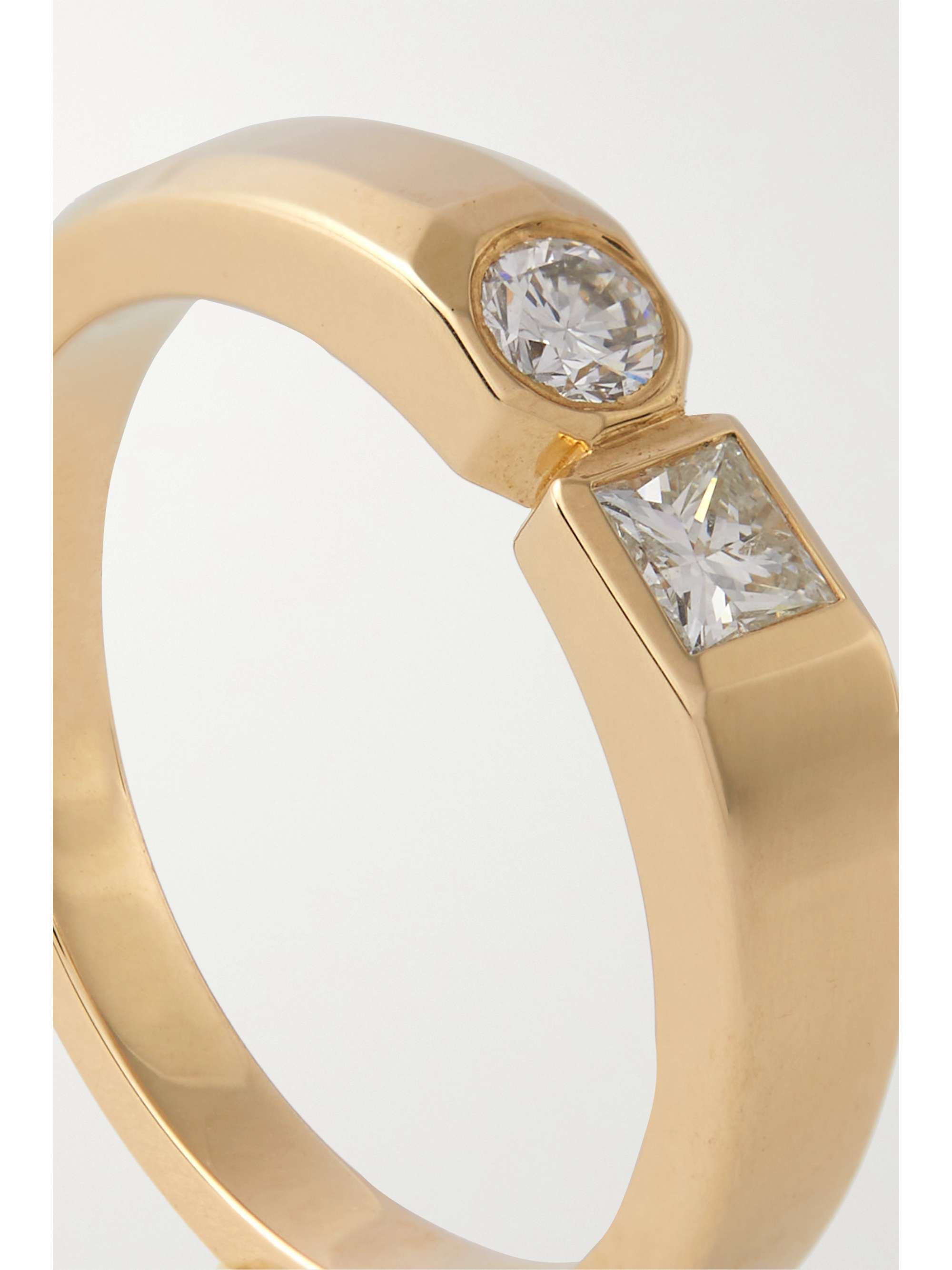 WWAKE Dyad 14-karat gold recycled diamond ring