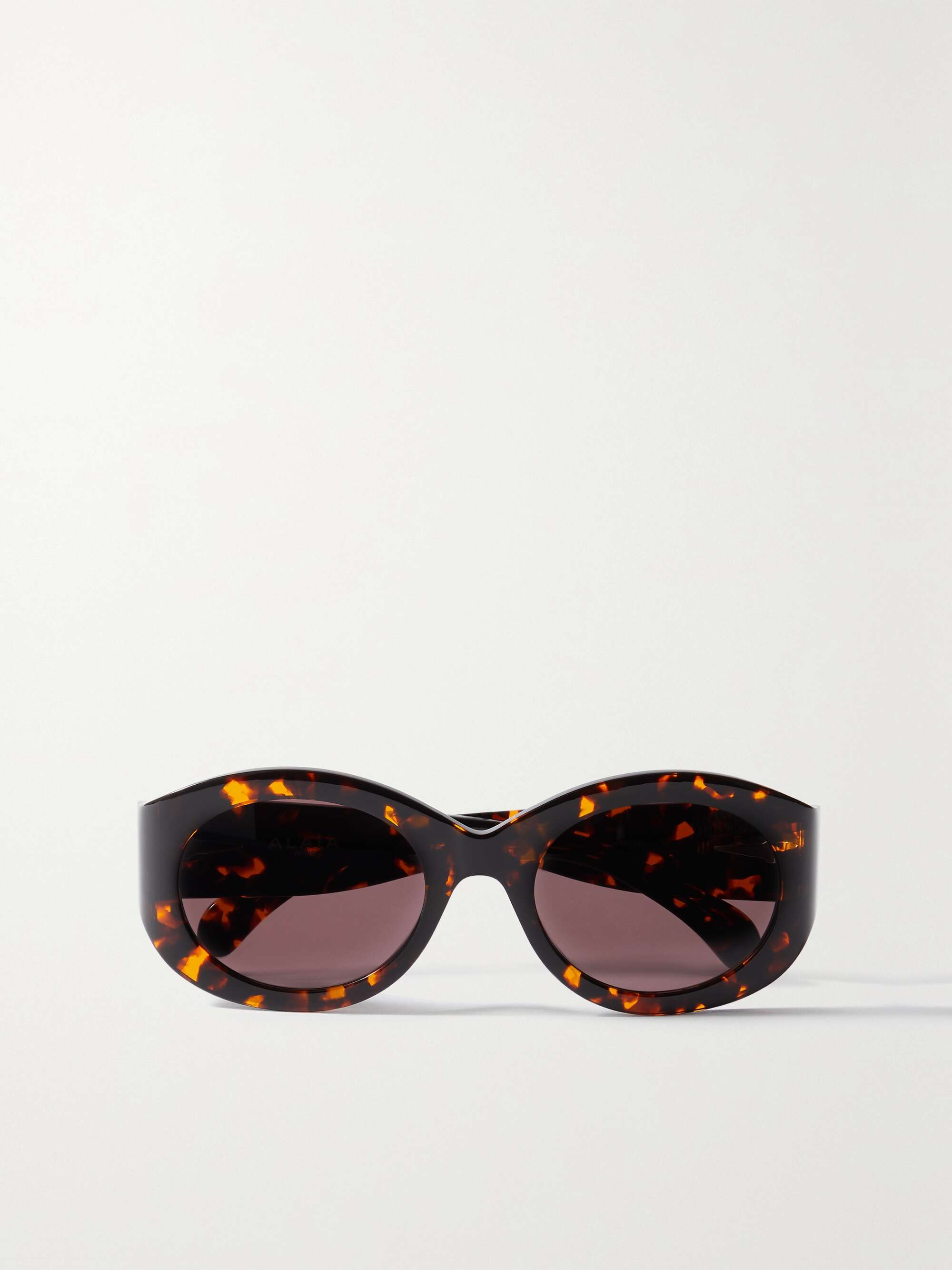 oval tortoise shell sunglasses