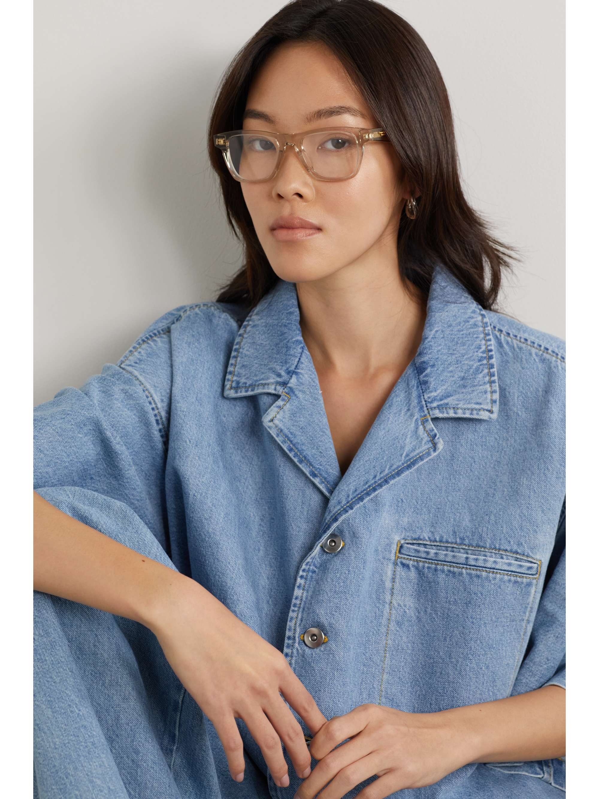BOTTEGA VENETA EYEWEAR Square-frame acetate optical glasses