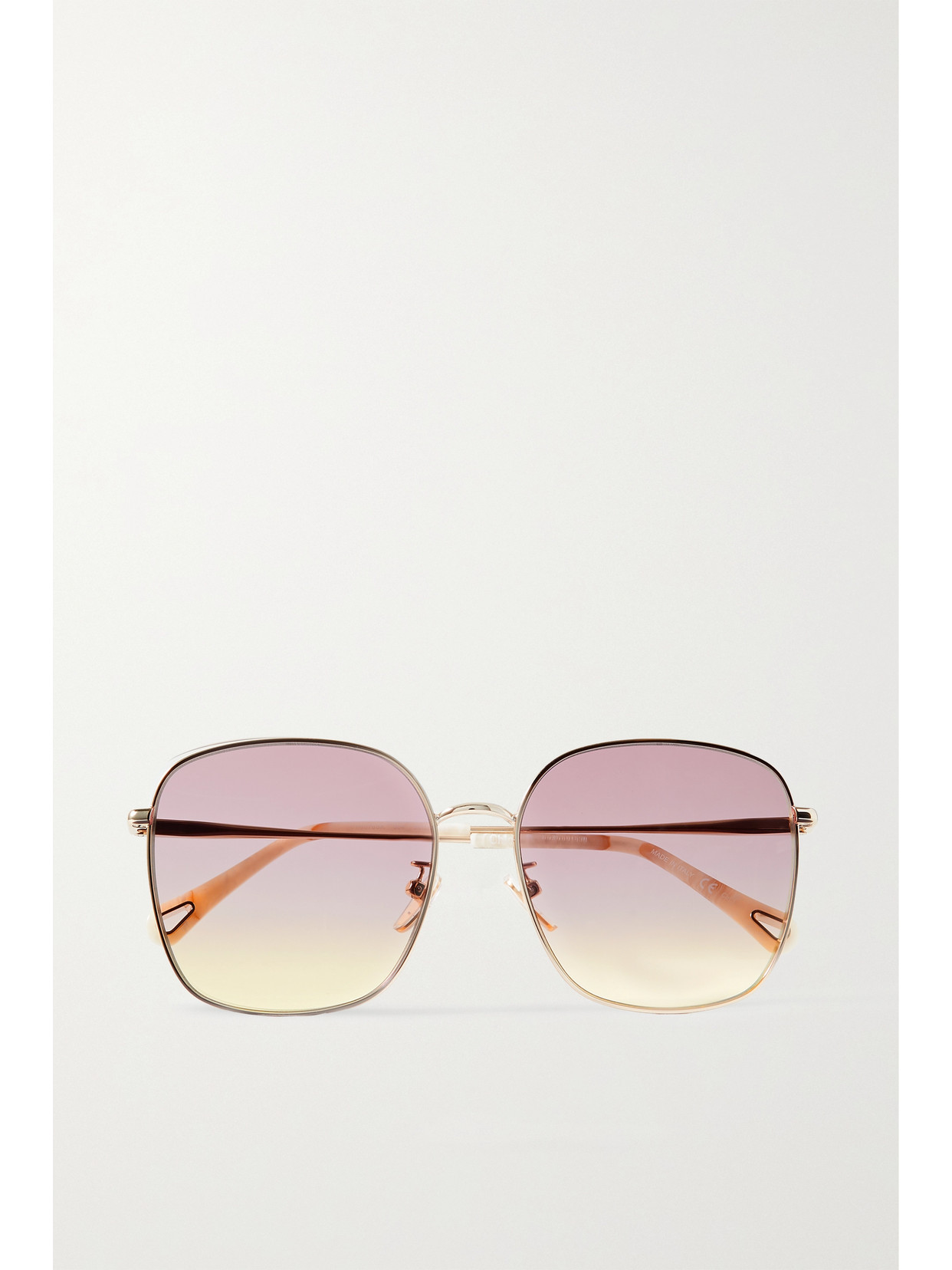 Chloé - Joni Oversized Square-frame Gold-tone Sunglasses - one size 22 Awaiting product image