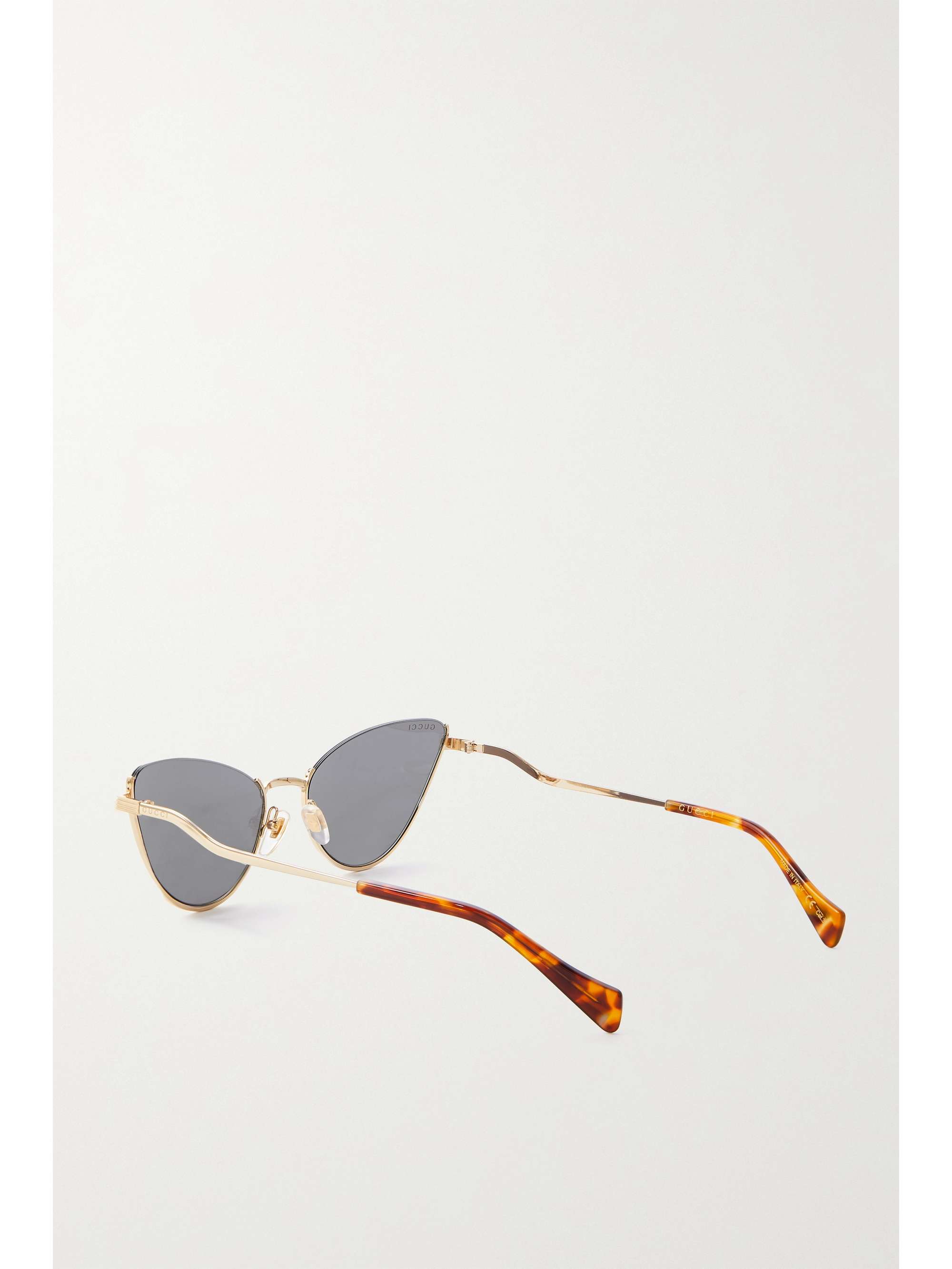 GUCCI EYEWEAR Cat-eye gold-tone sunglasses