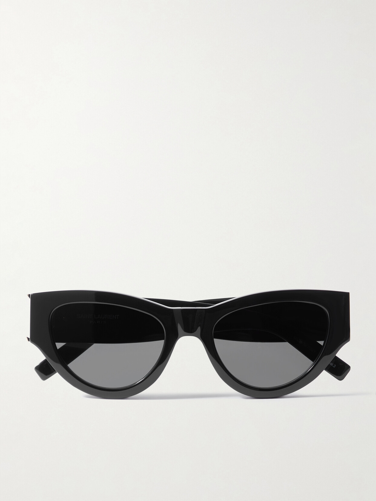 SAINT LAURENT Eyewear - Ysl Oversized Cat-eye Acetate Sunglasses - Black