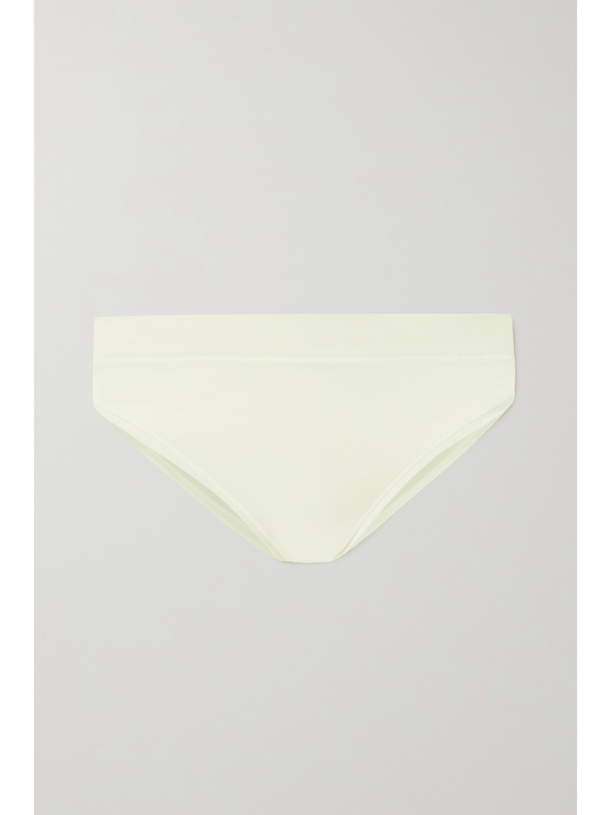 Skims Cheeky Tanga Stretch Cotton-jersey Briefs In White