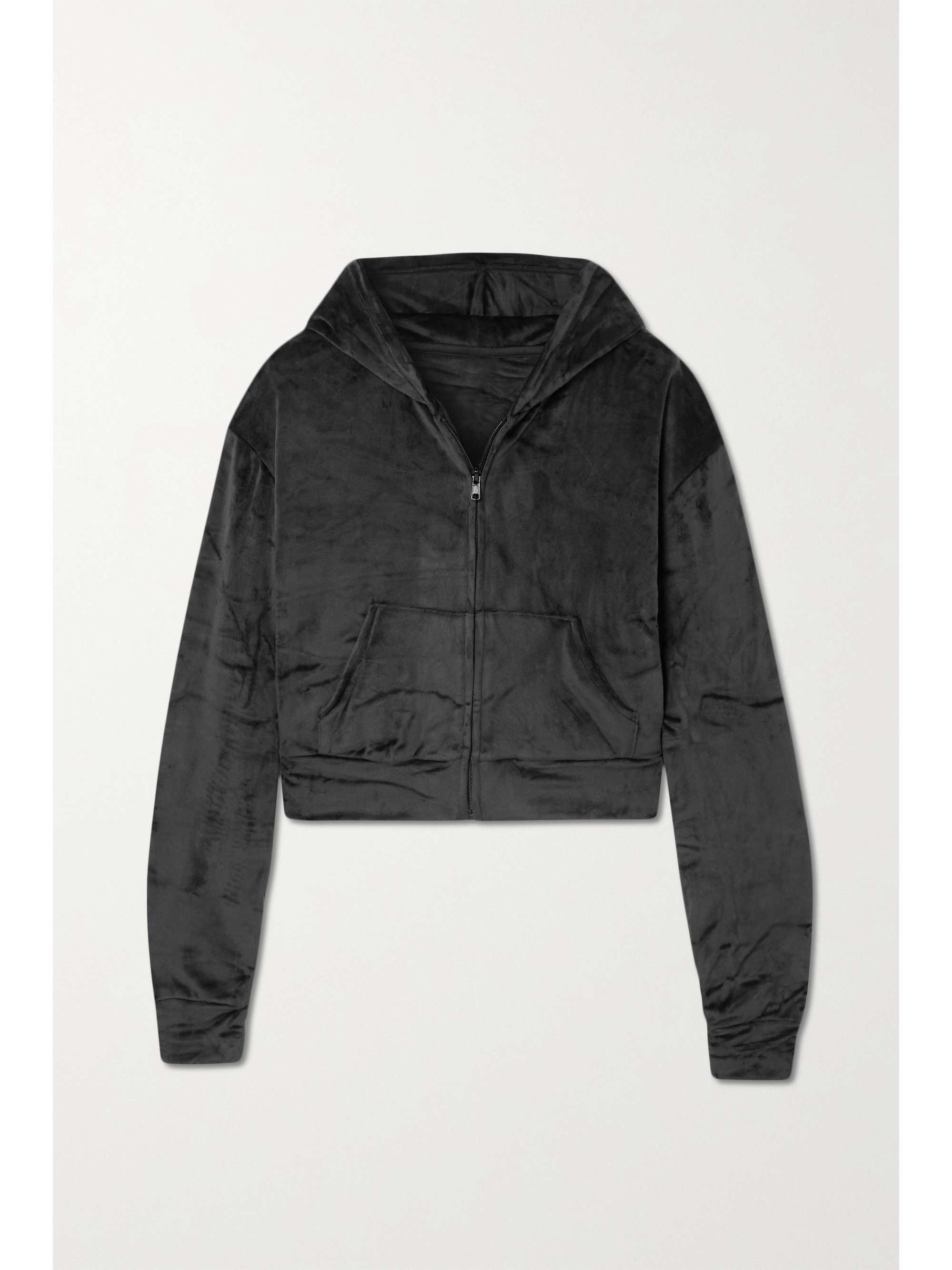 black velour sweater