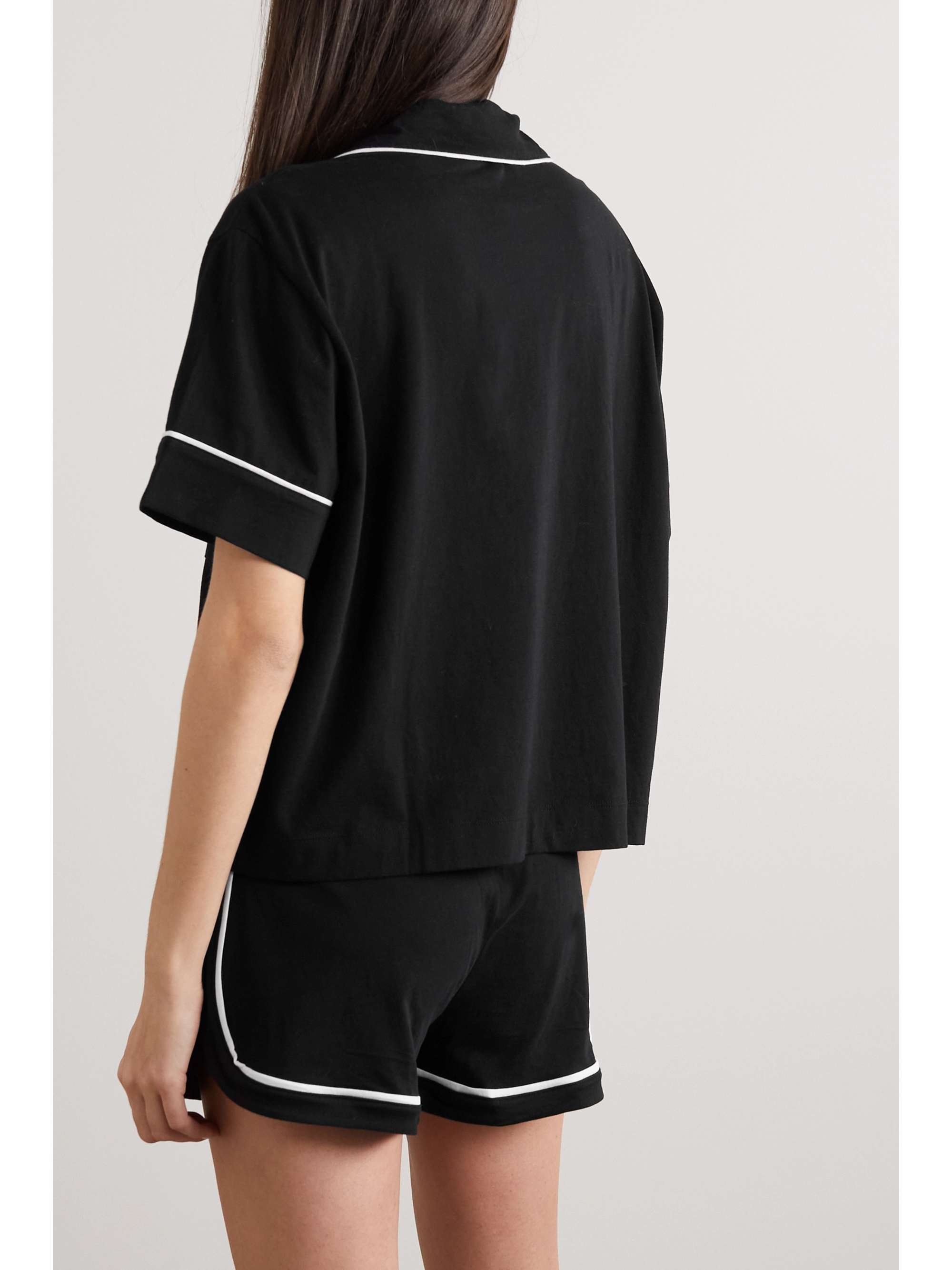 NET SUSTAIN embroidered brushed organic 