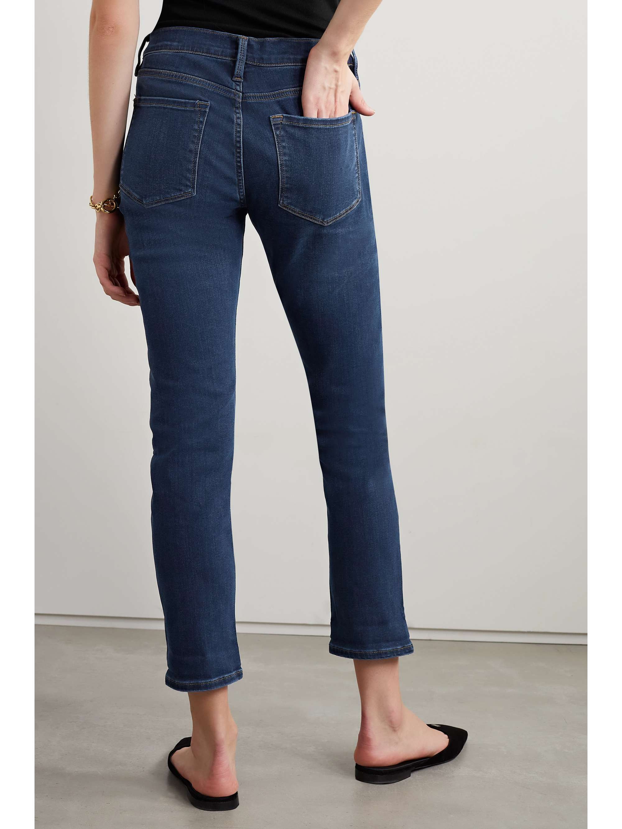 FRAME Le Garcon cropped boyfriend jeans