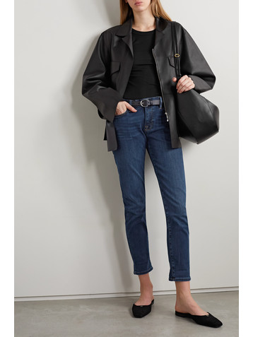FRAME Le Garcon cropped boyfriend jeans