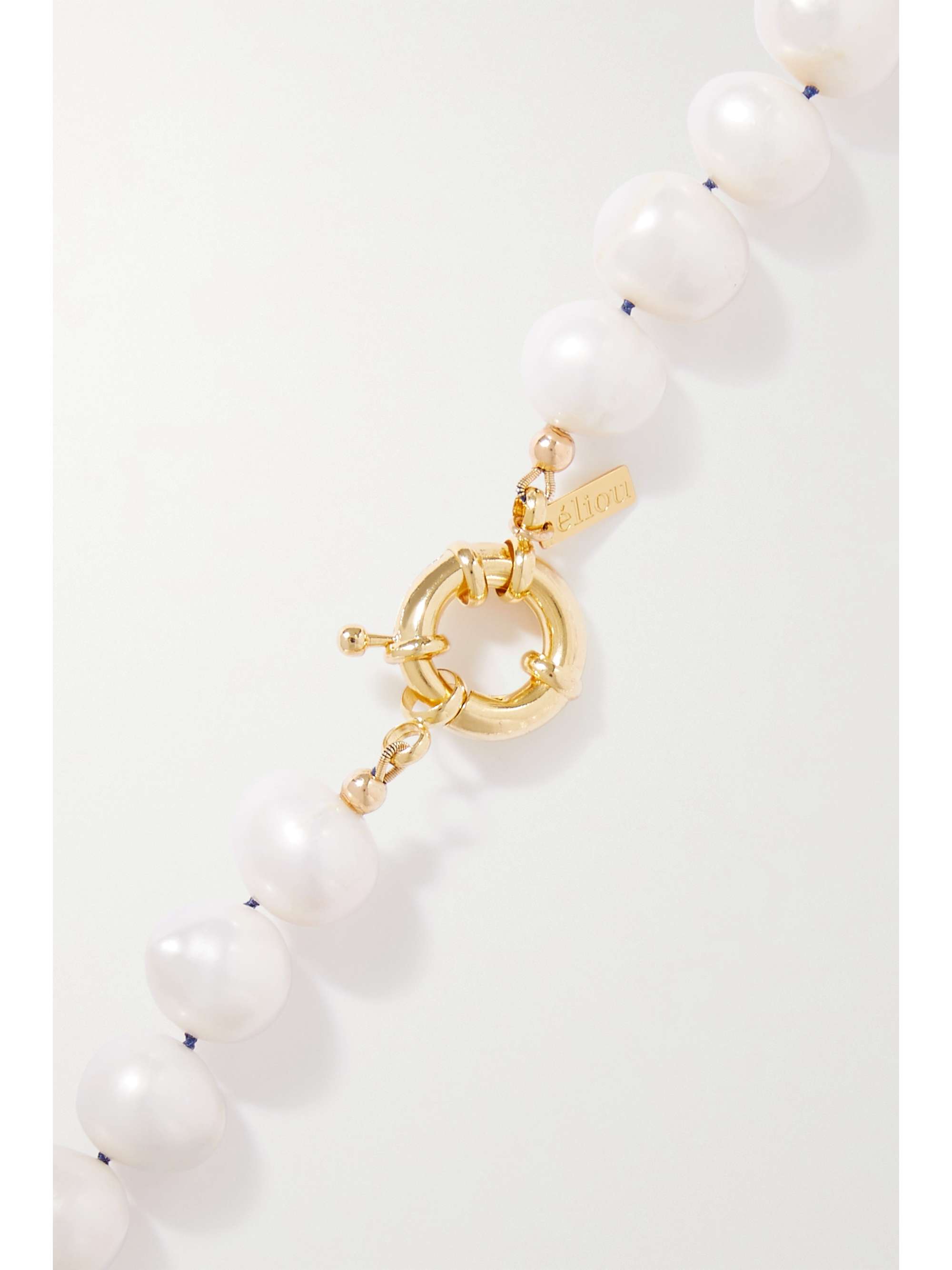 ÉLIOU Bon gold-tone pearl necklace