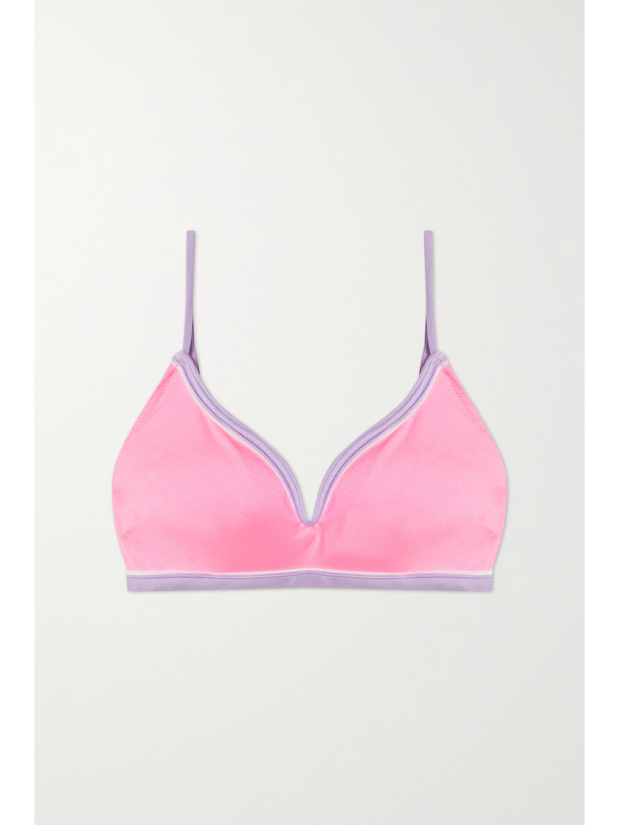 Leslie Amon Caro Bikini Top In Pink