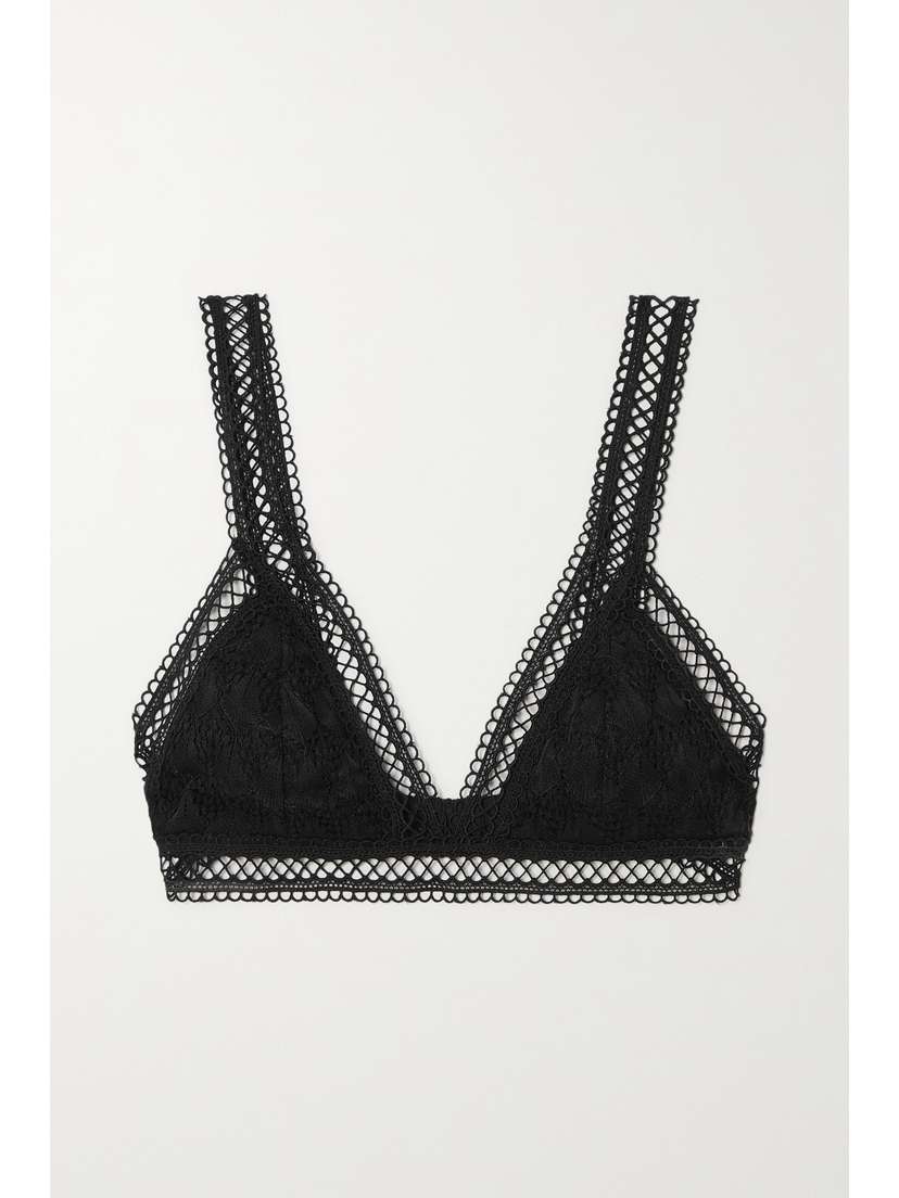 WAIMARI + Net Sustain Loulou Guipure Lace-trimmed Crochet-knit Bralette - x large