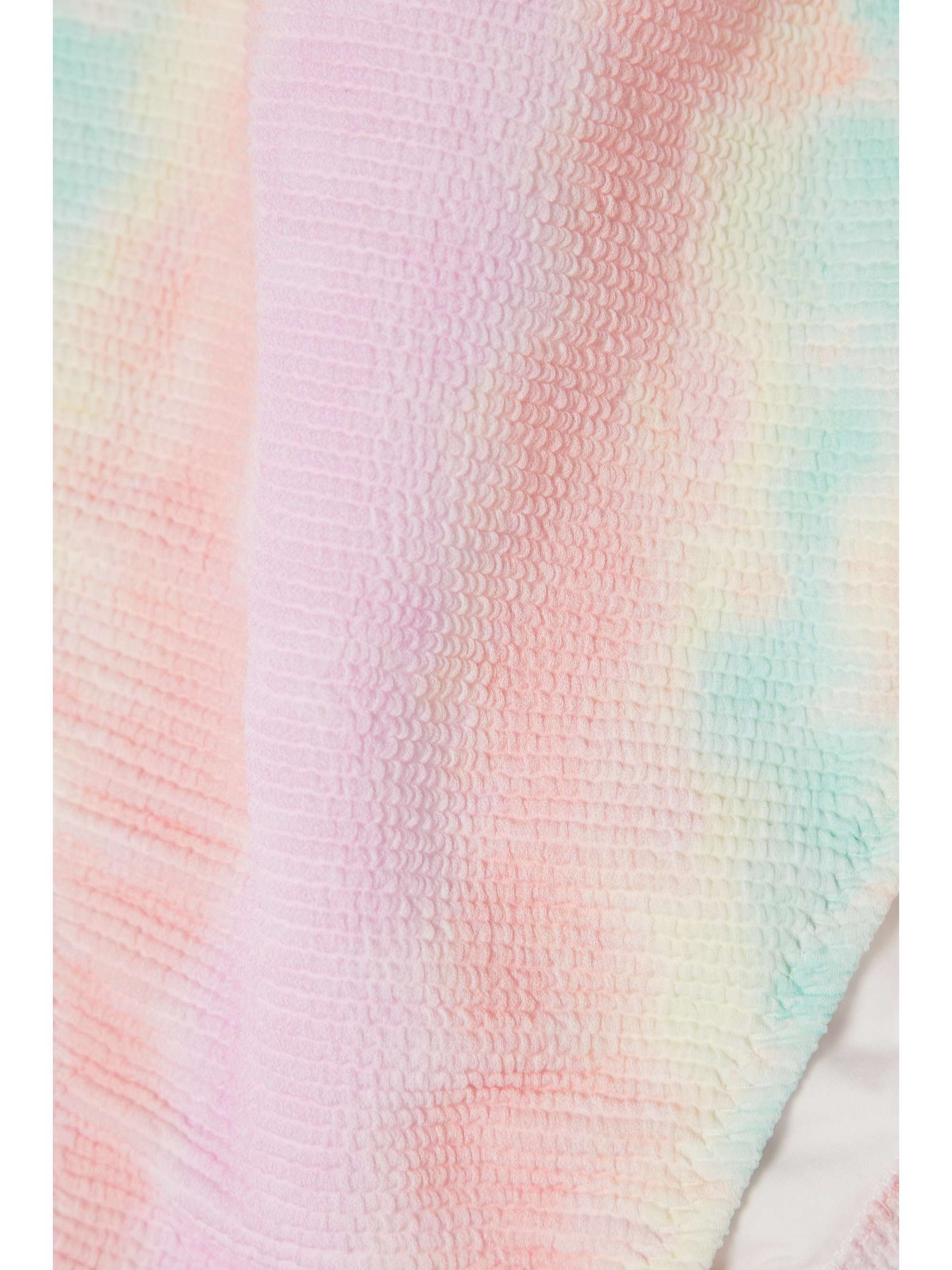 LESLIE AMON Carla tie-dyed seersucker bikini briefs