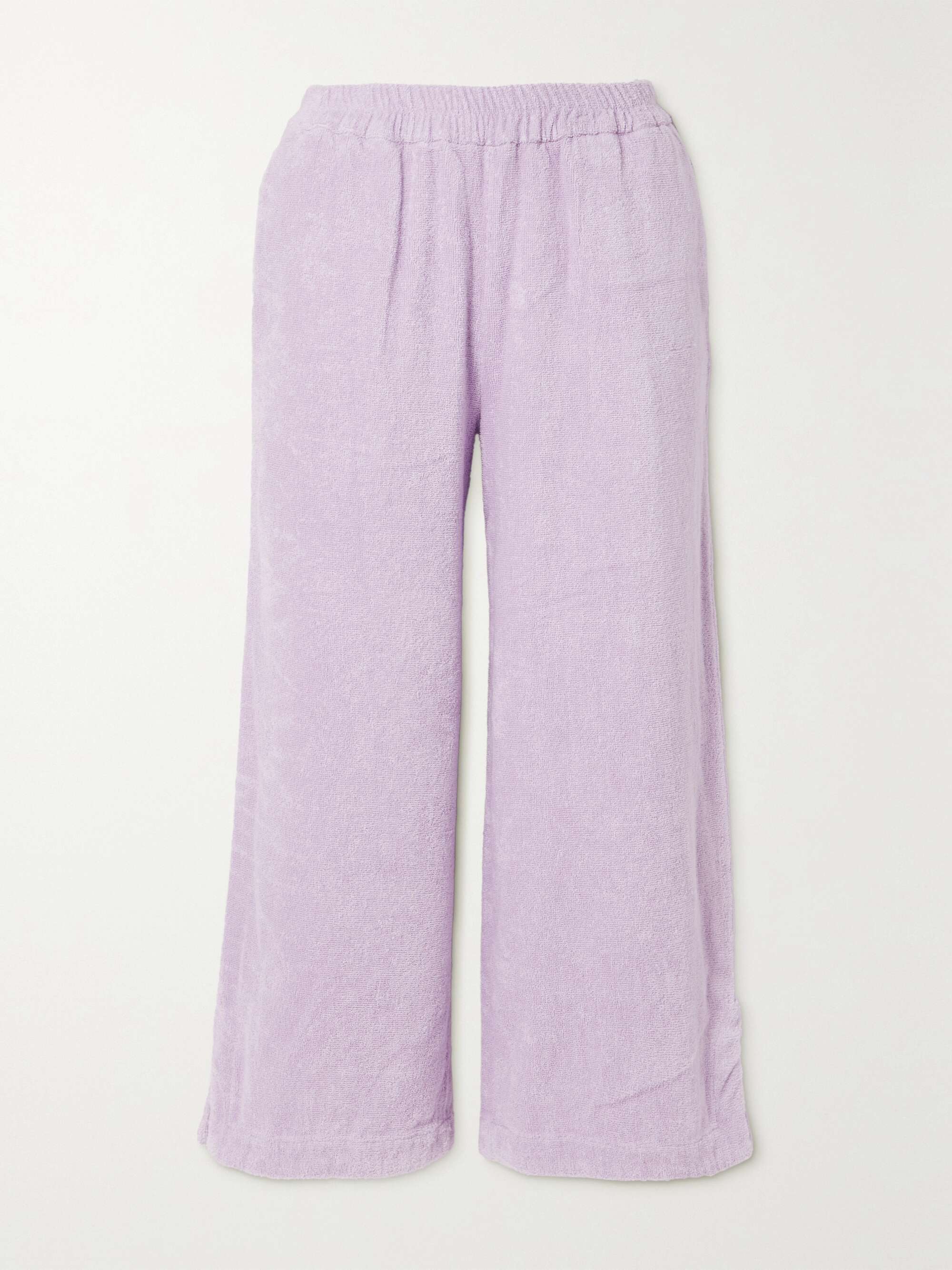 Lilac Capri organic cotton-terry pants 