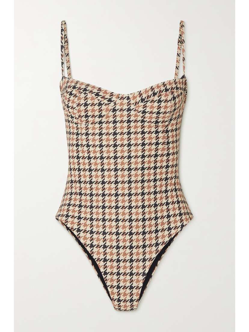 Haight Vintage Houndstooth Swimsuit - x large