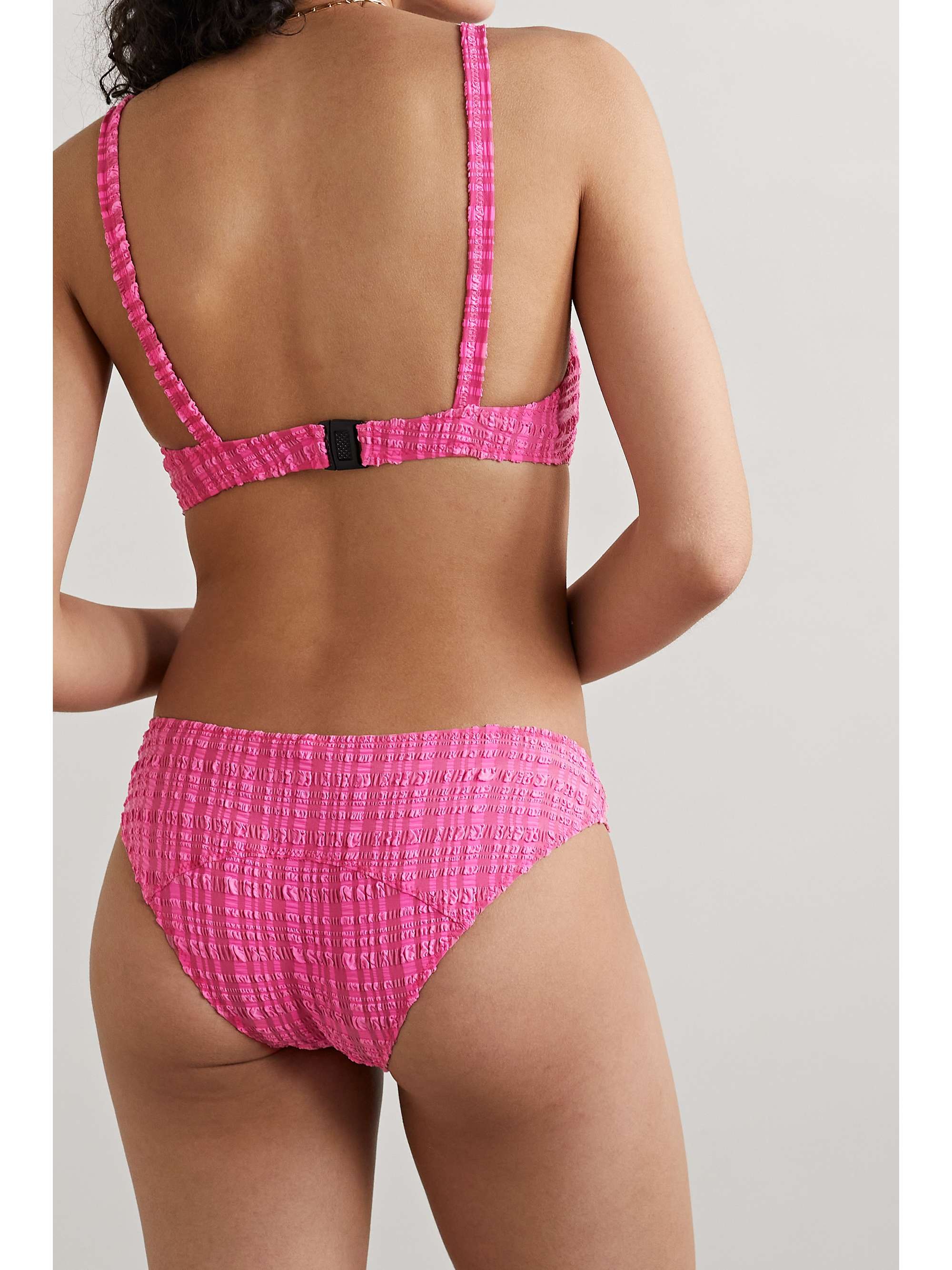 LISA MARIE FERNANDEZ Seersucker balconette bikini