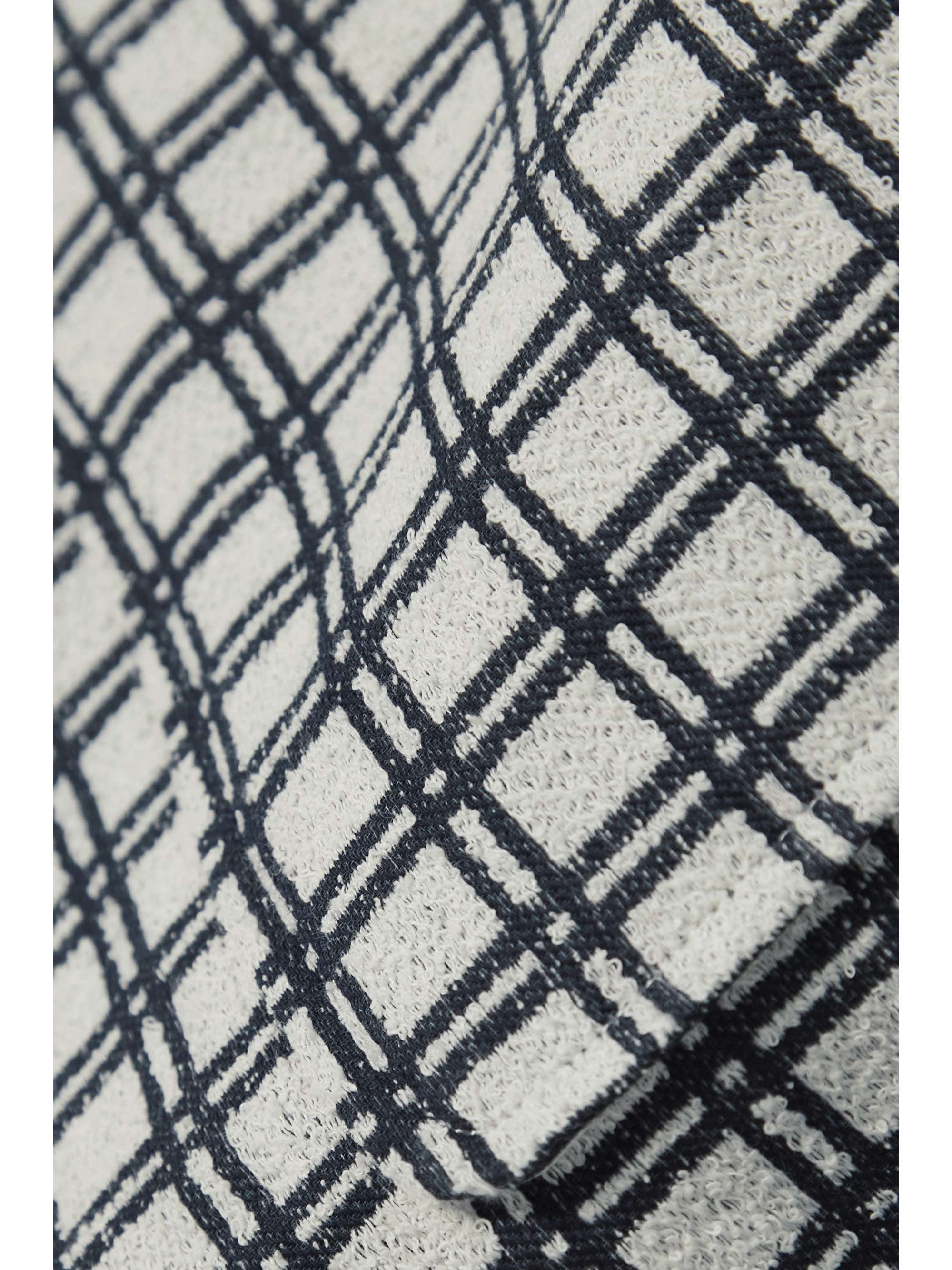 LISA MARIE FERNANDEZ + NET SUSTAIN checked cotton-blend bouclé-jacquard shorts