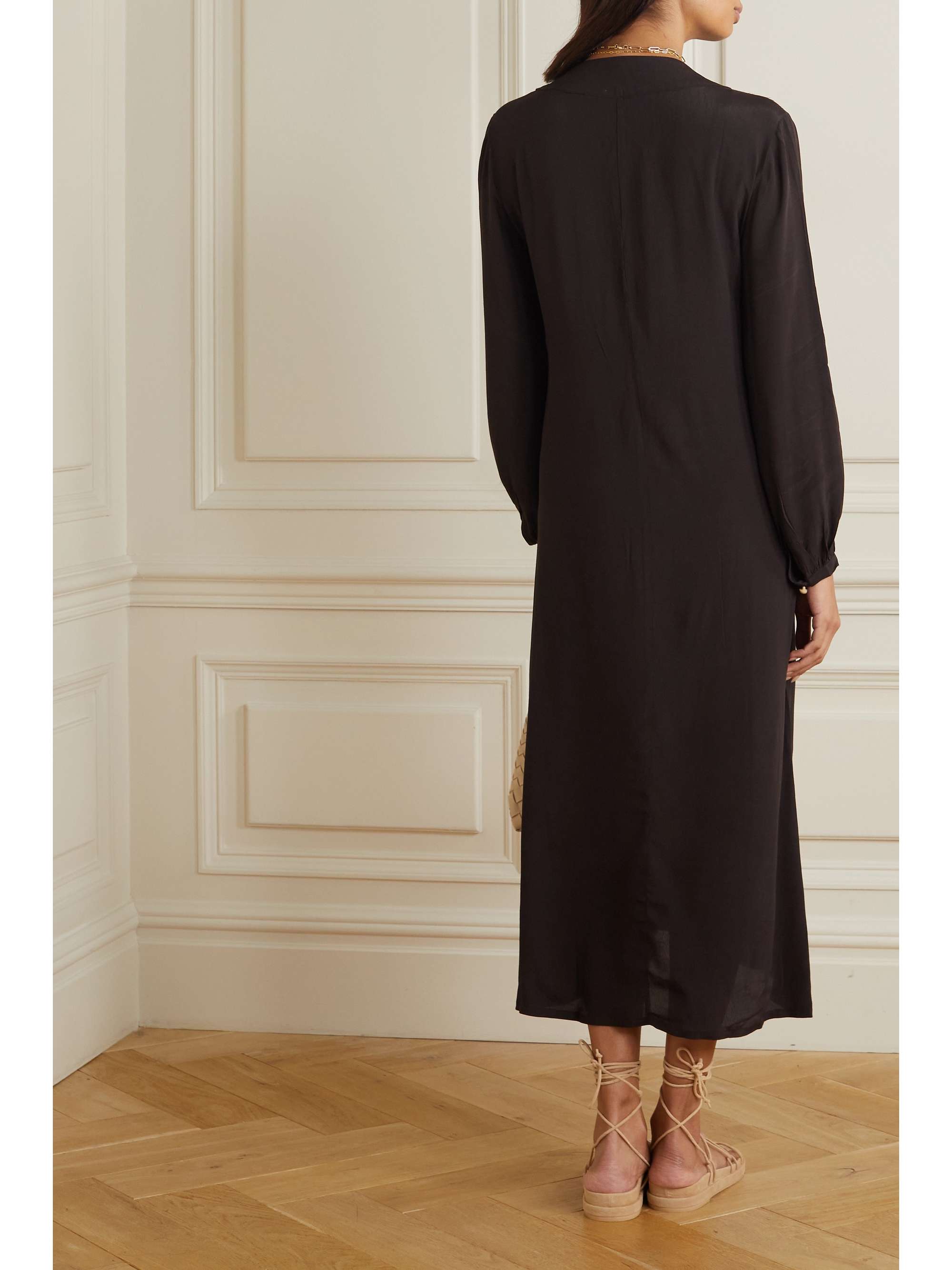 HAIGHT Duda crepe midi dress