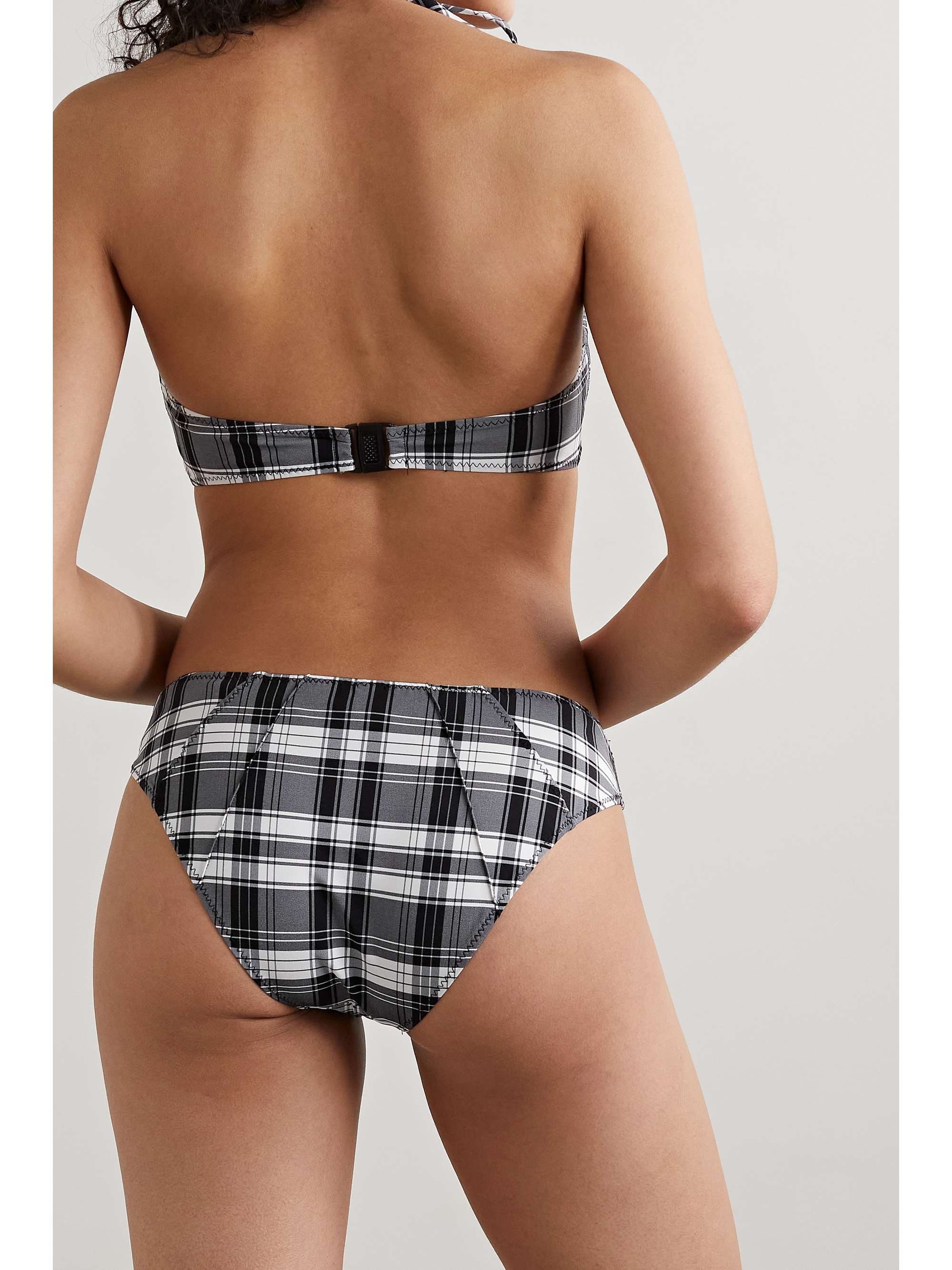 LISA MARIE FERNANDEZ Corset pintucked halterneck bikini