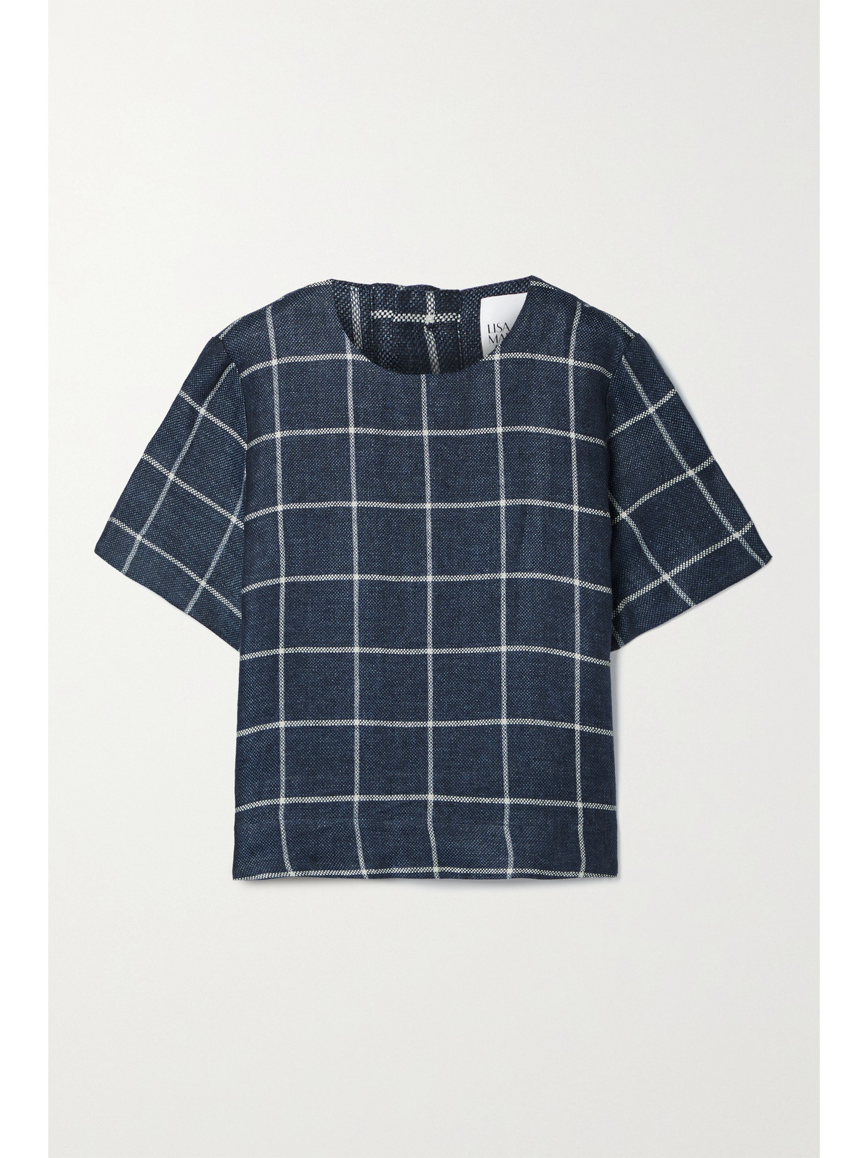 Lisa Marie Fernandez Checked Linen Shirt - Blue