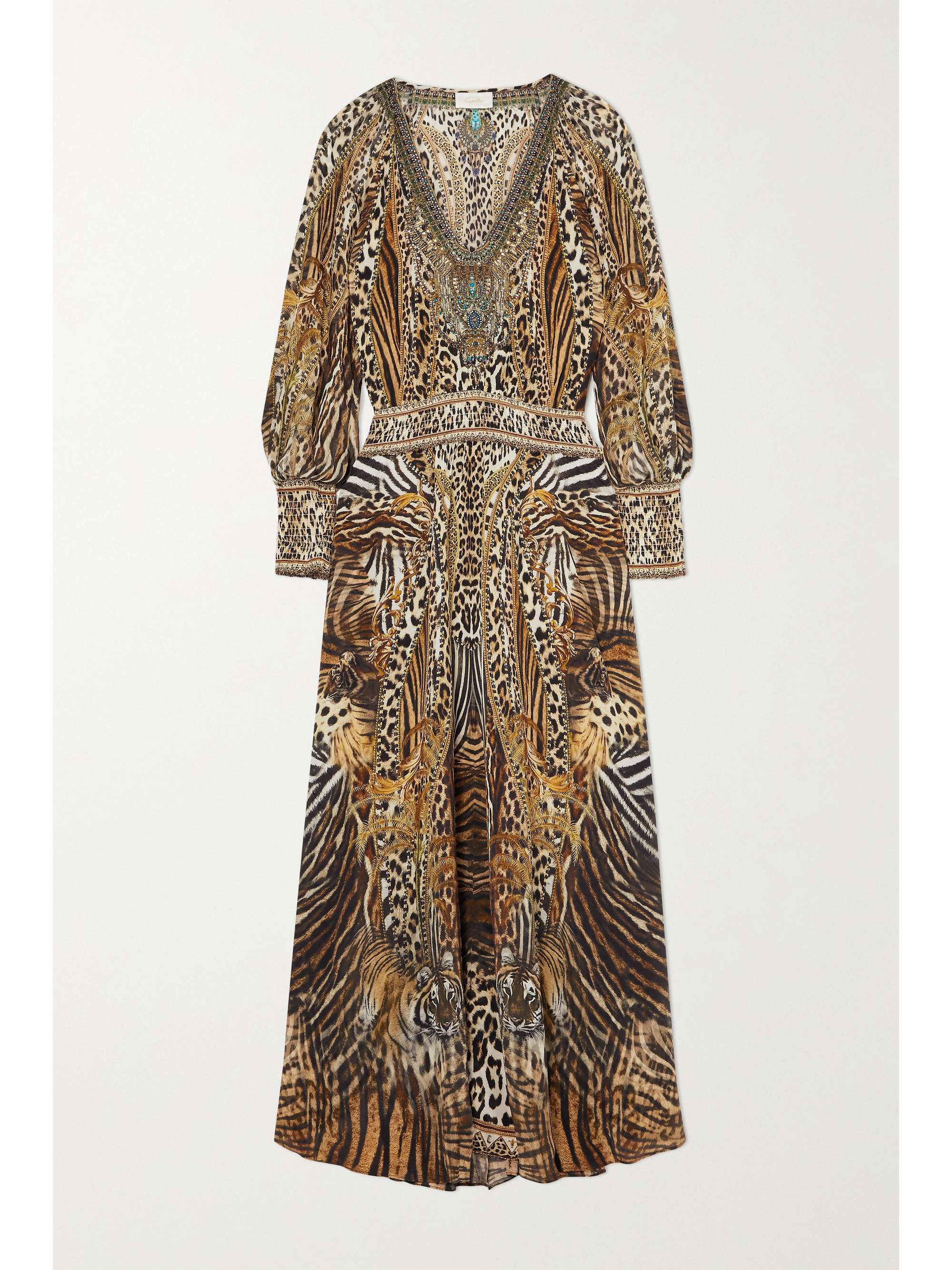 floaty leopard print dress