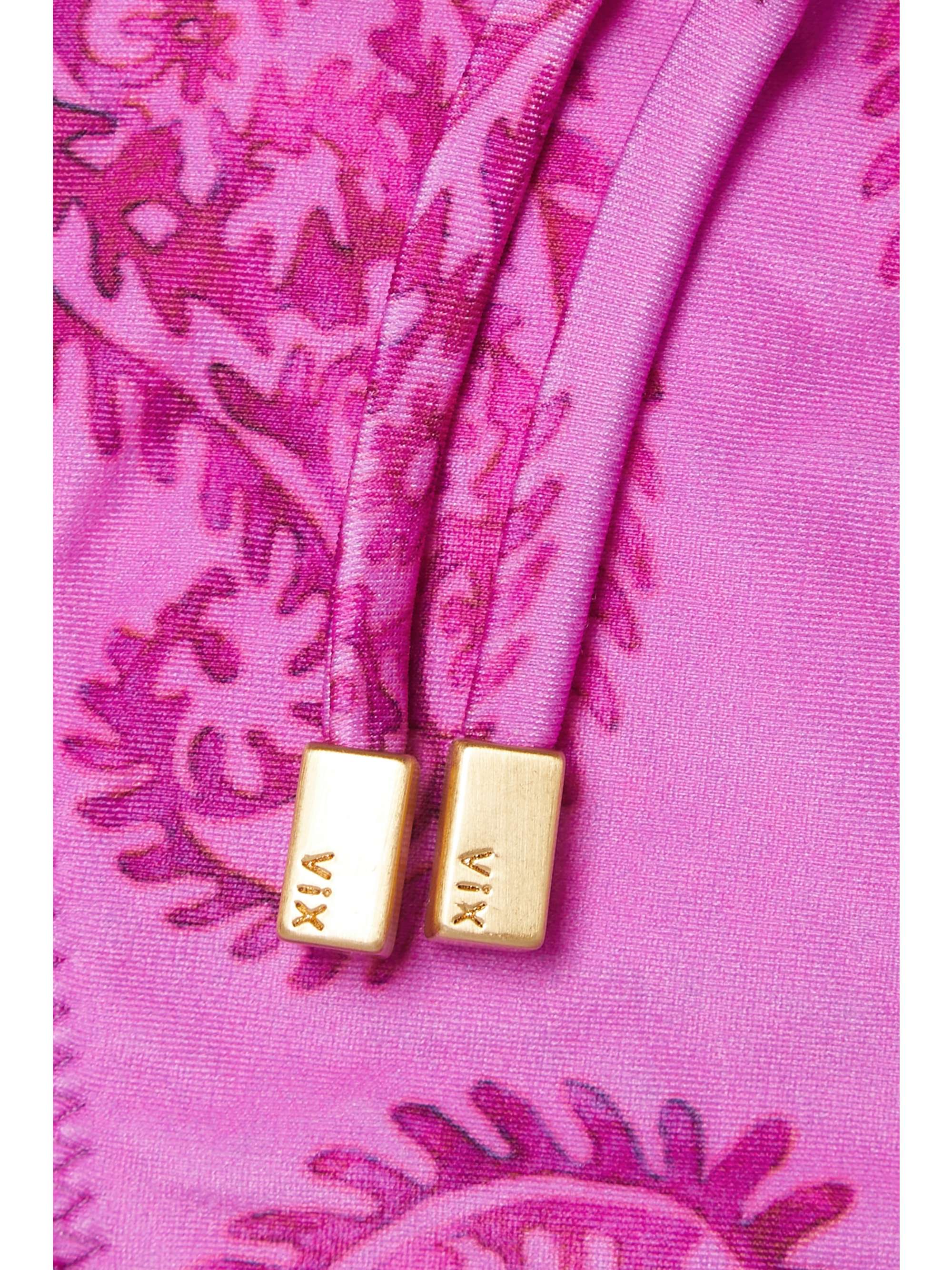 VIX Ripple embellished printed bikini briefs