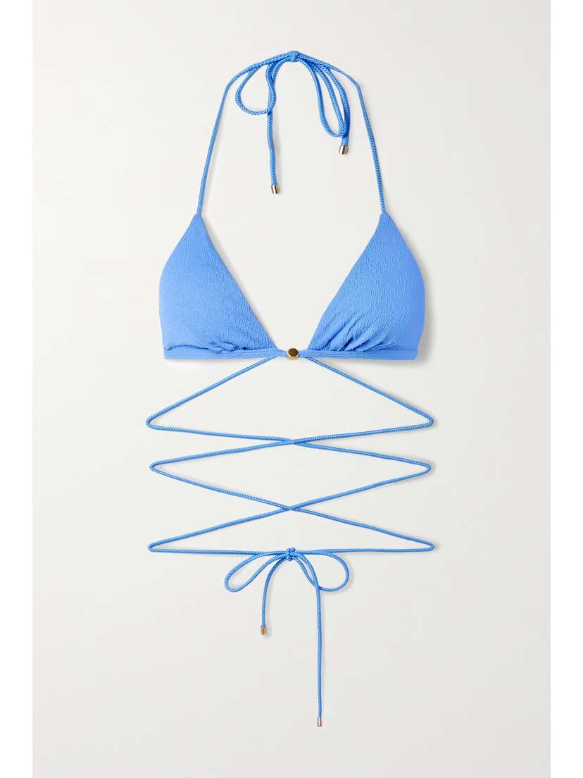 ViX Eva Seersucker Triangle Bikini Top - x large