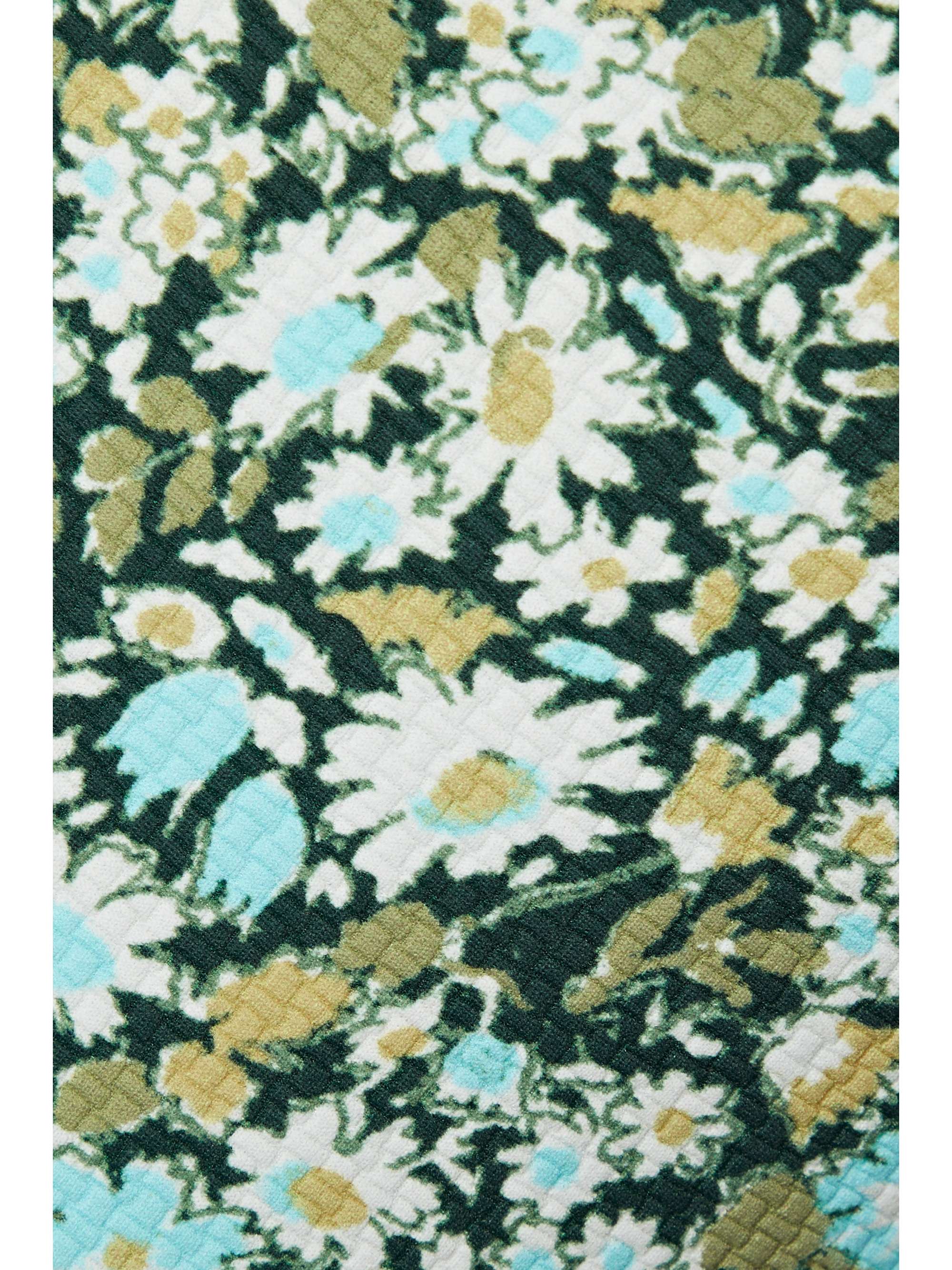 MARYSIA Mexico reversible scalloped floral-print stretch-crepe swimsuit