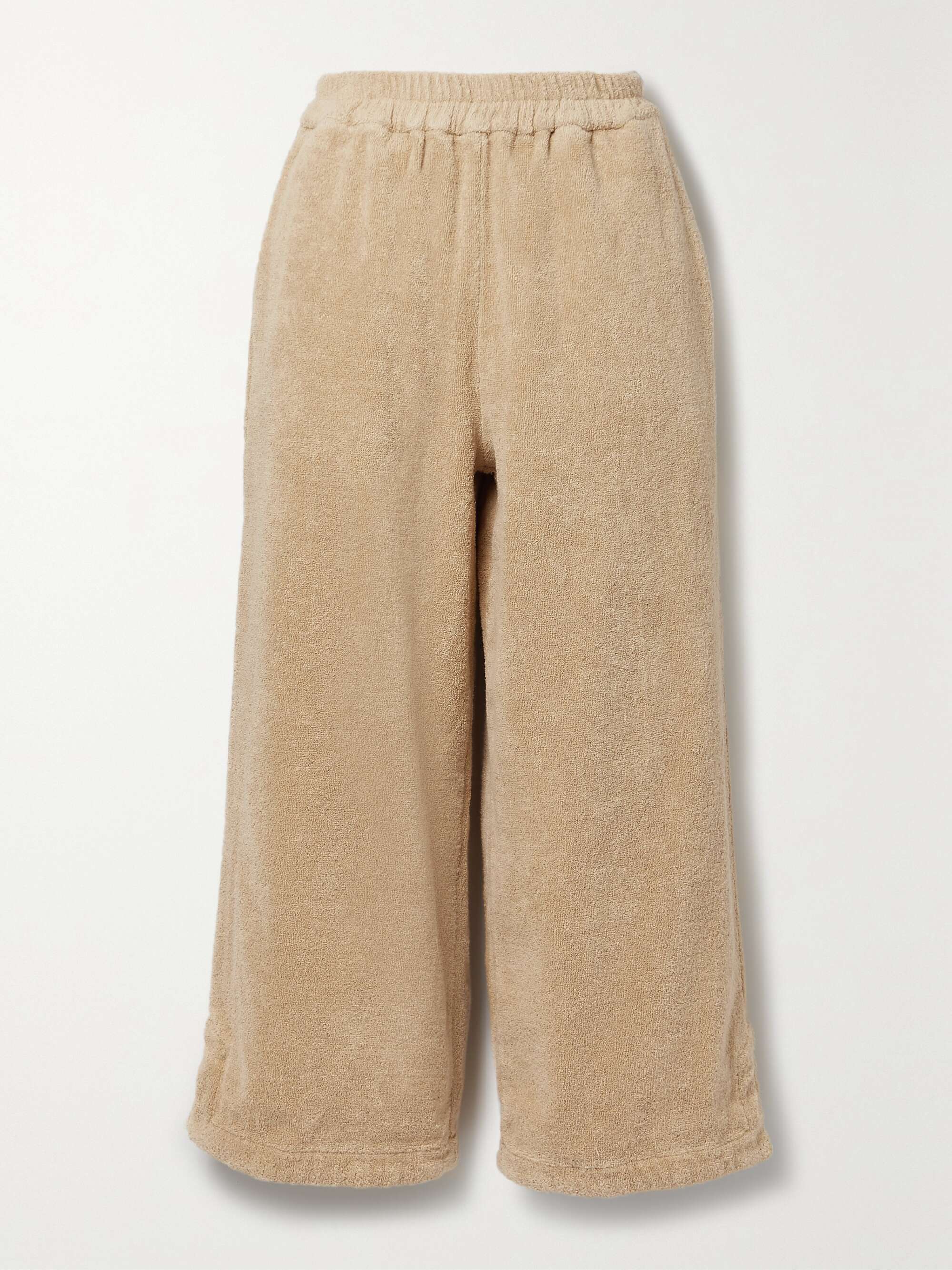 Capri organic cotton-terry pants