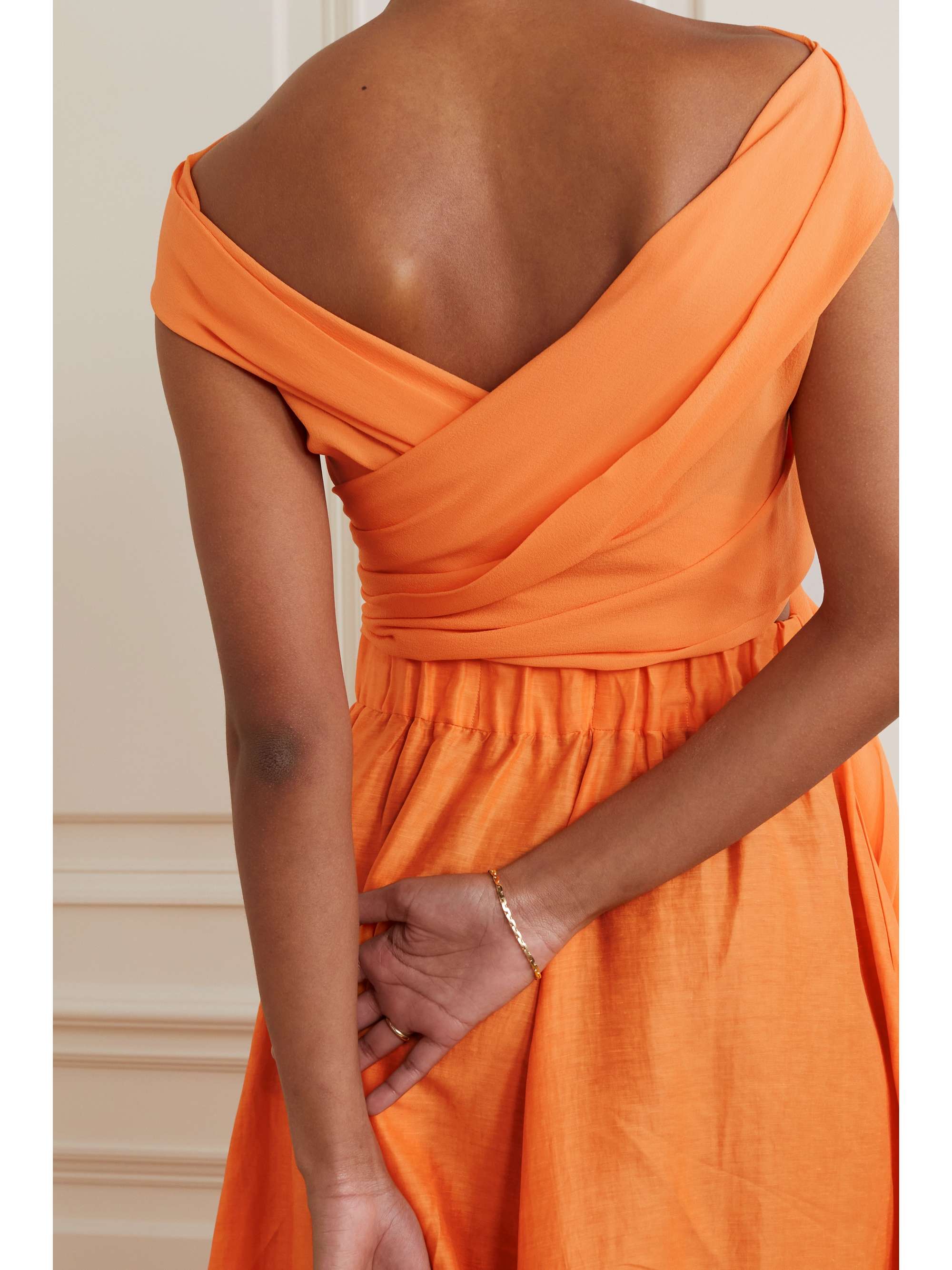 CORTANA Sen draped silk top